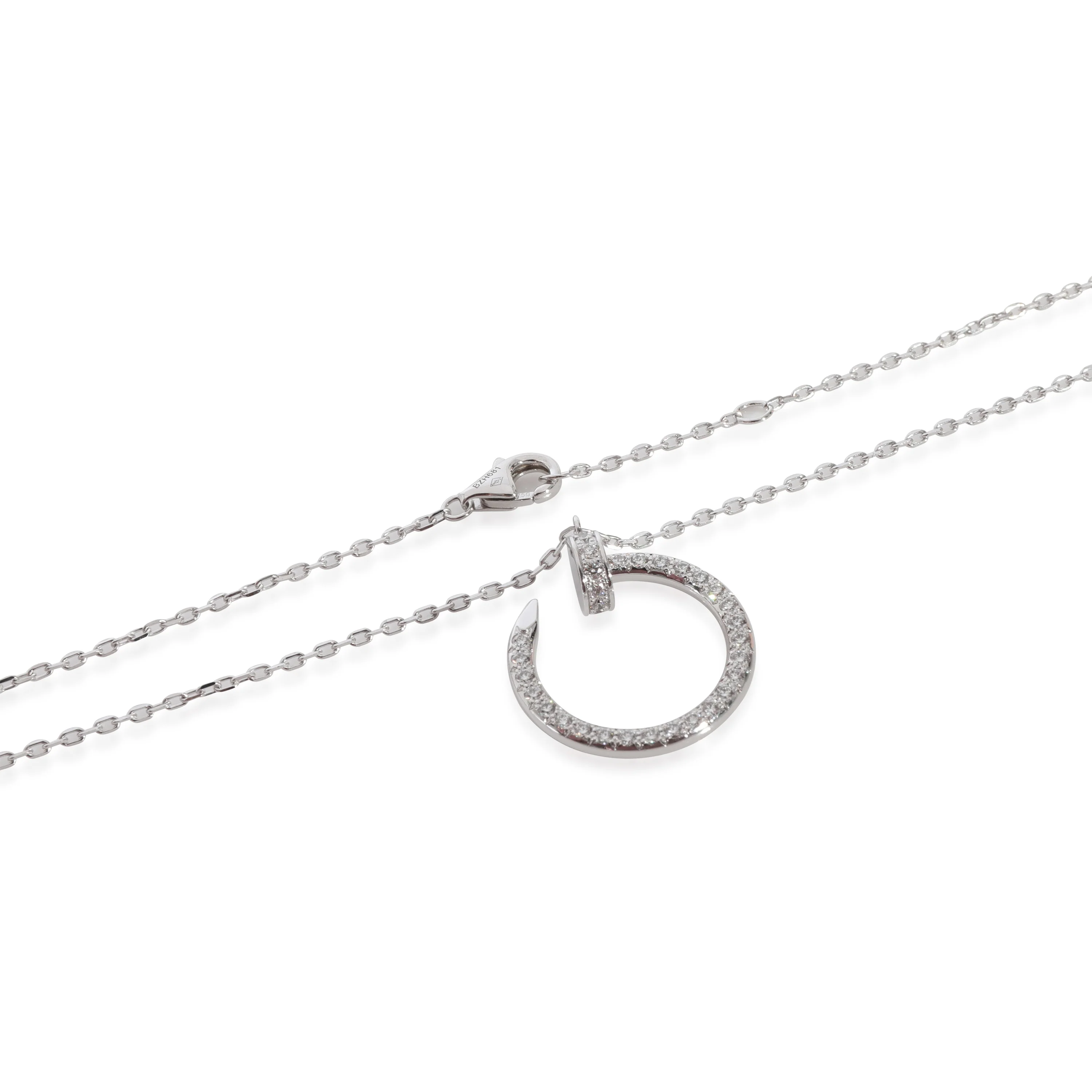 Cartier Juste Un Clou Diamond Necklace in 18k White Gold 0.38 CTW - Image 3