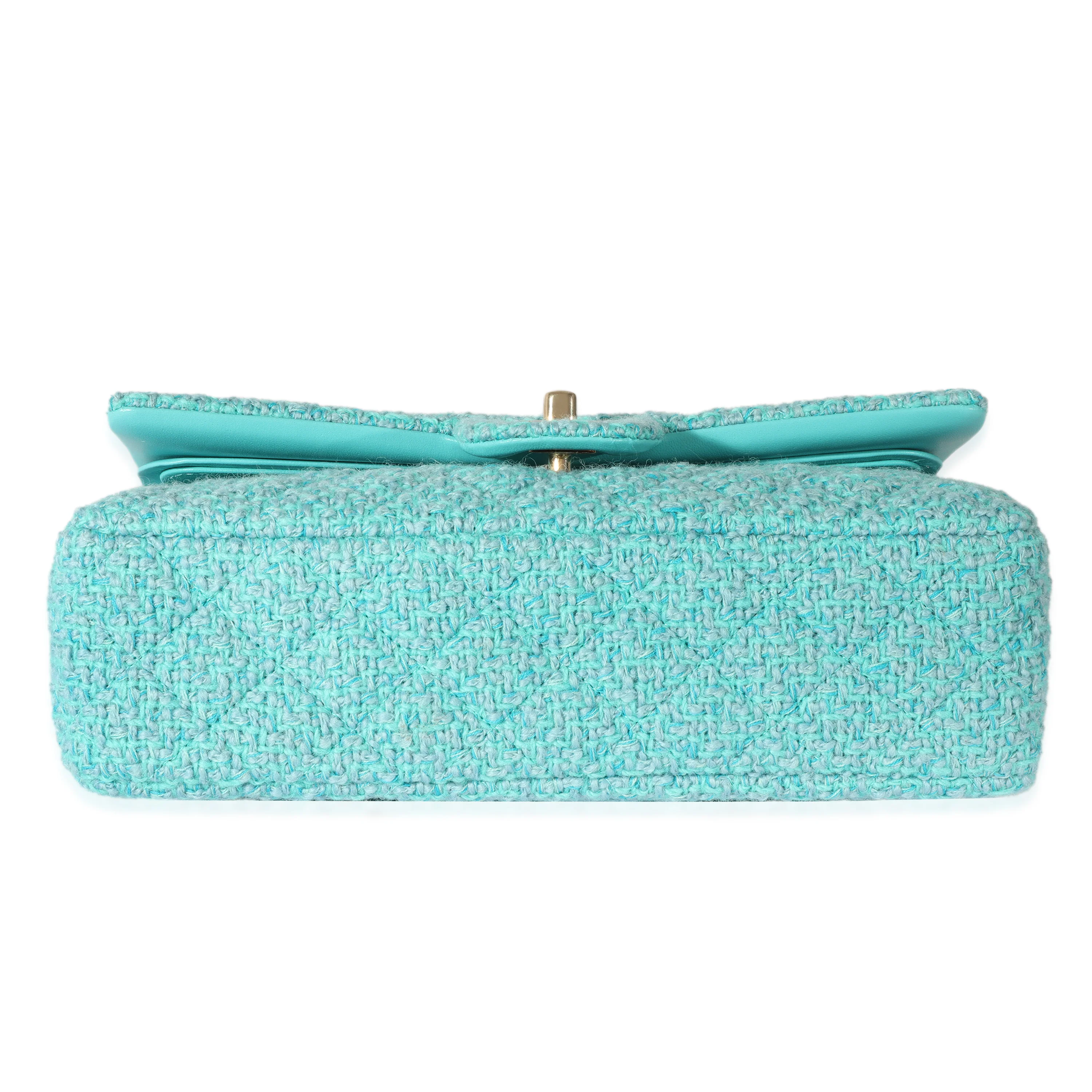 Chanel 22K Quilted Tweed Classic Medium Double Flap Bag - Image 5