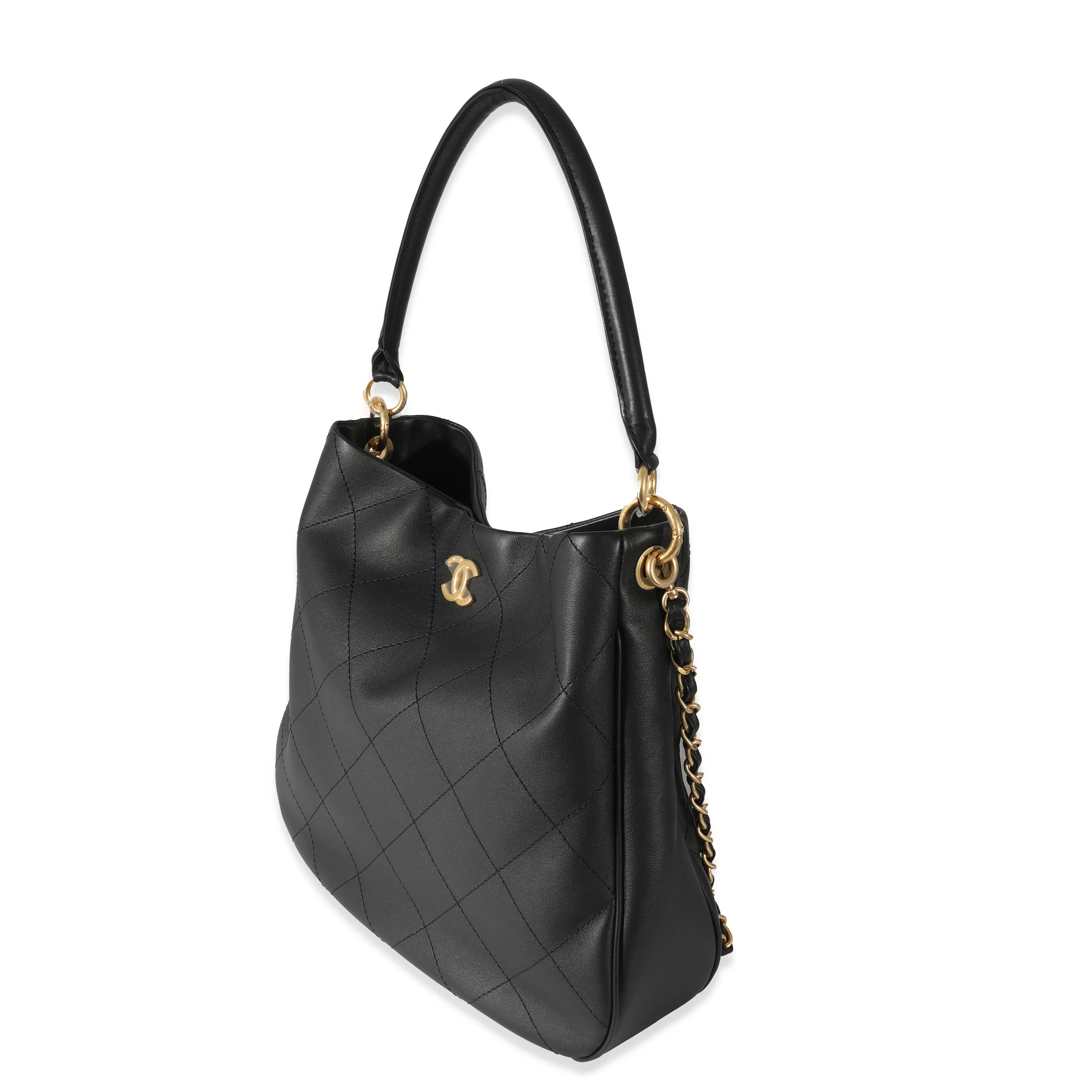 Chanel 22B Quilted Smooth Calfskin Maxi Hobo - Image 2