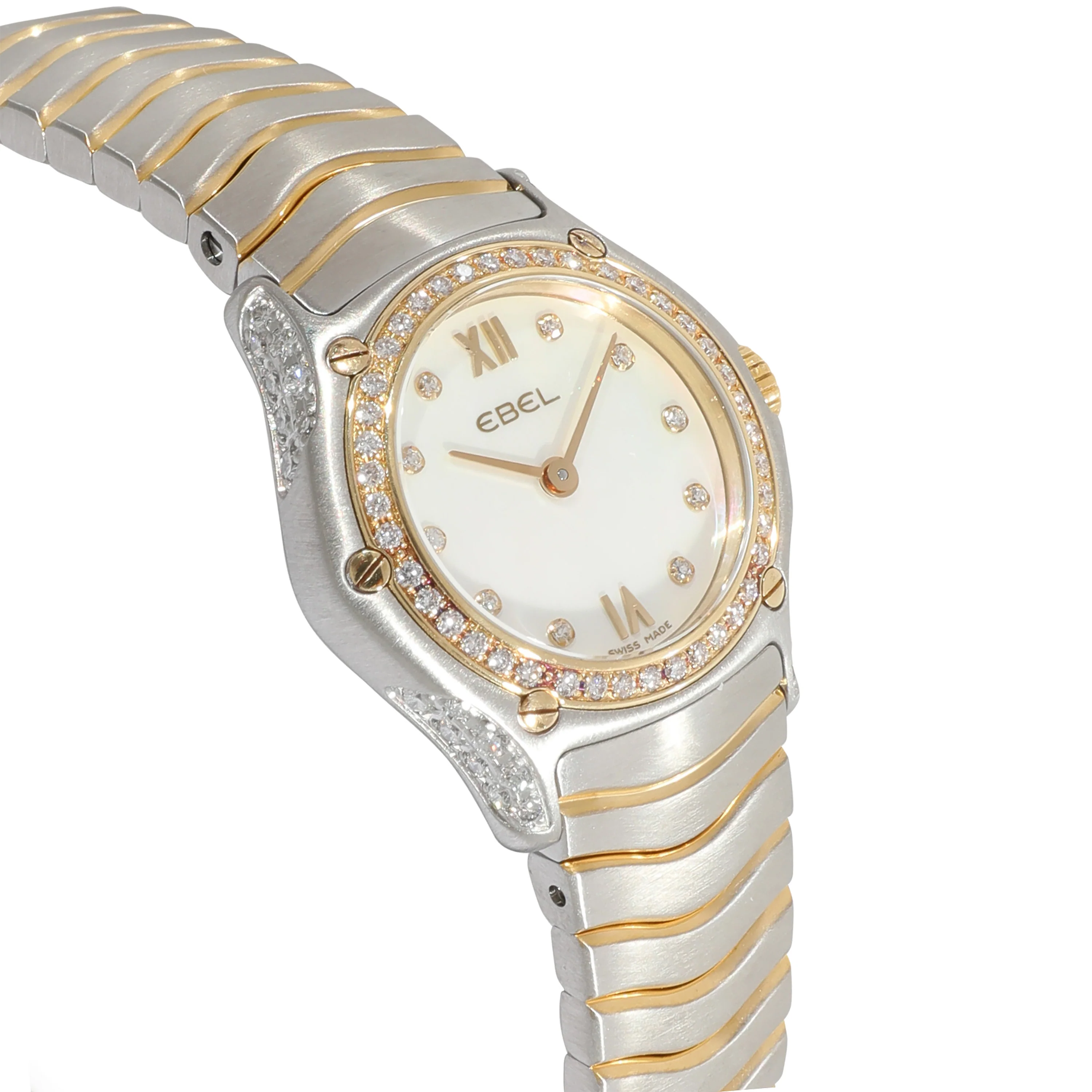Ebel Classic Wave 1157F19-10 Womens Watch in 18kt Stainless Steel/Yellow Gold - Image 2