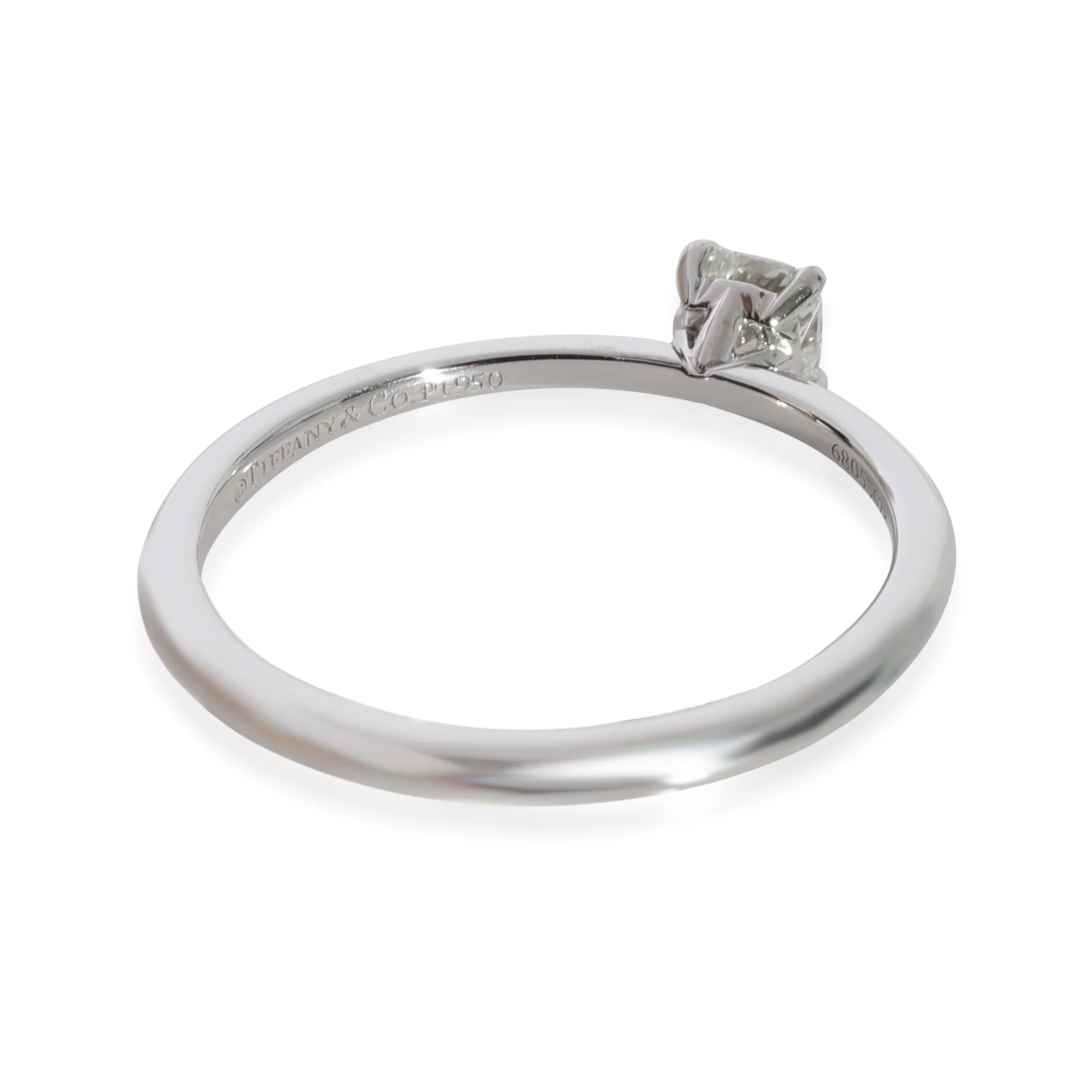 Tiffany & Co. True Diamond Solitaire Ring in Platinum I VS1 0.27 CTW - Image 4