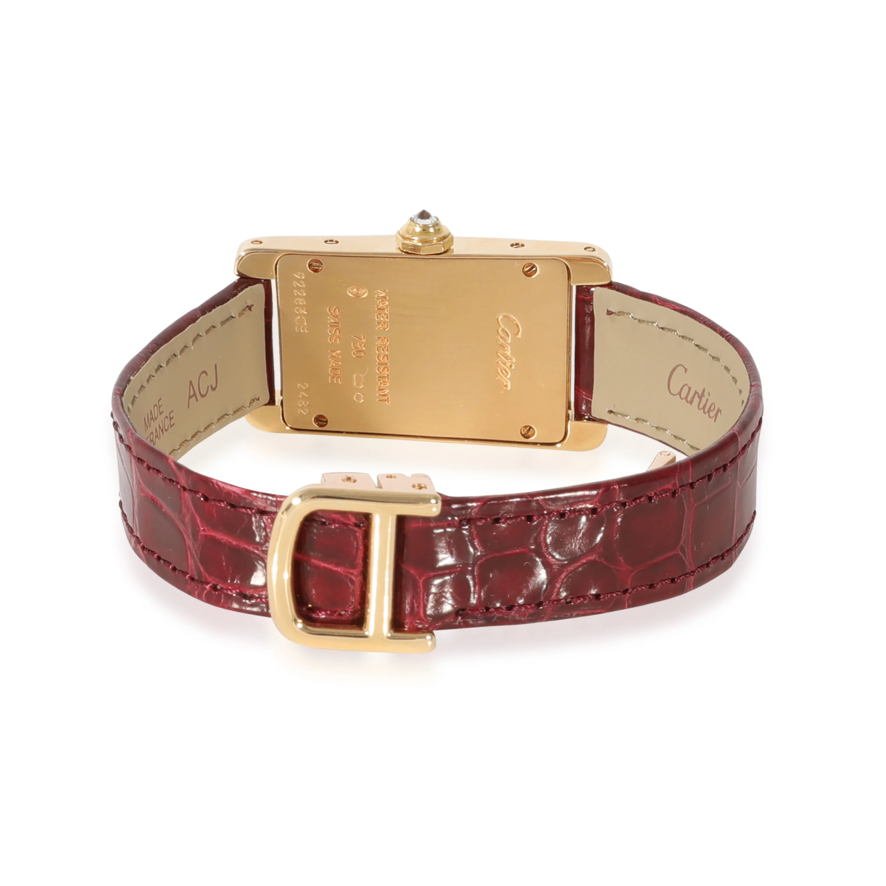 Cartier Tank Americaine WB707231 Womens Watch in 18kt Yellow Gold - Image 4