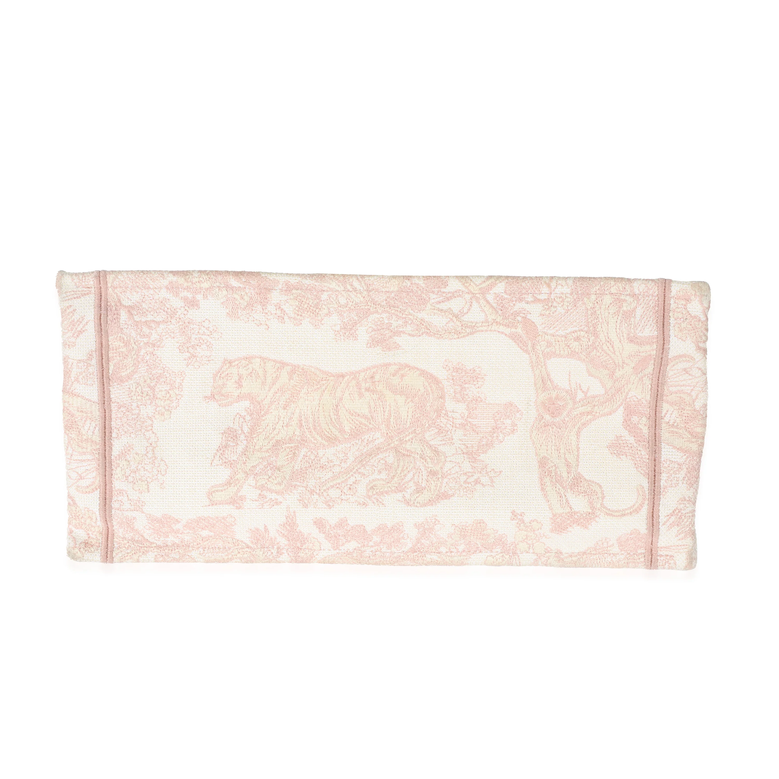 Christian Dior Pink Toile de Jouy Embroidery Medium Book Tote - Image 5