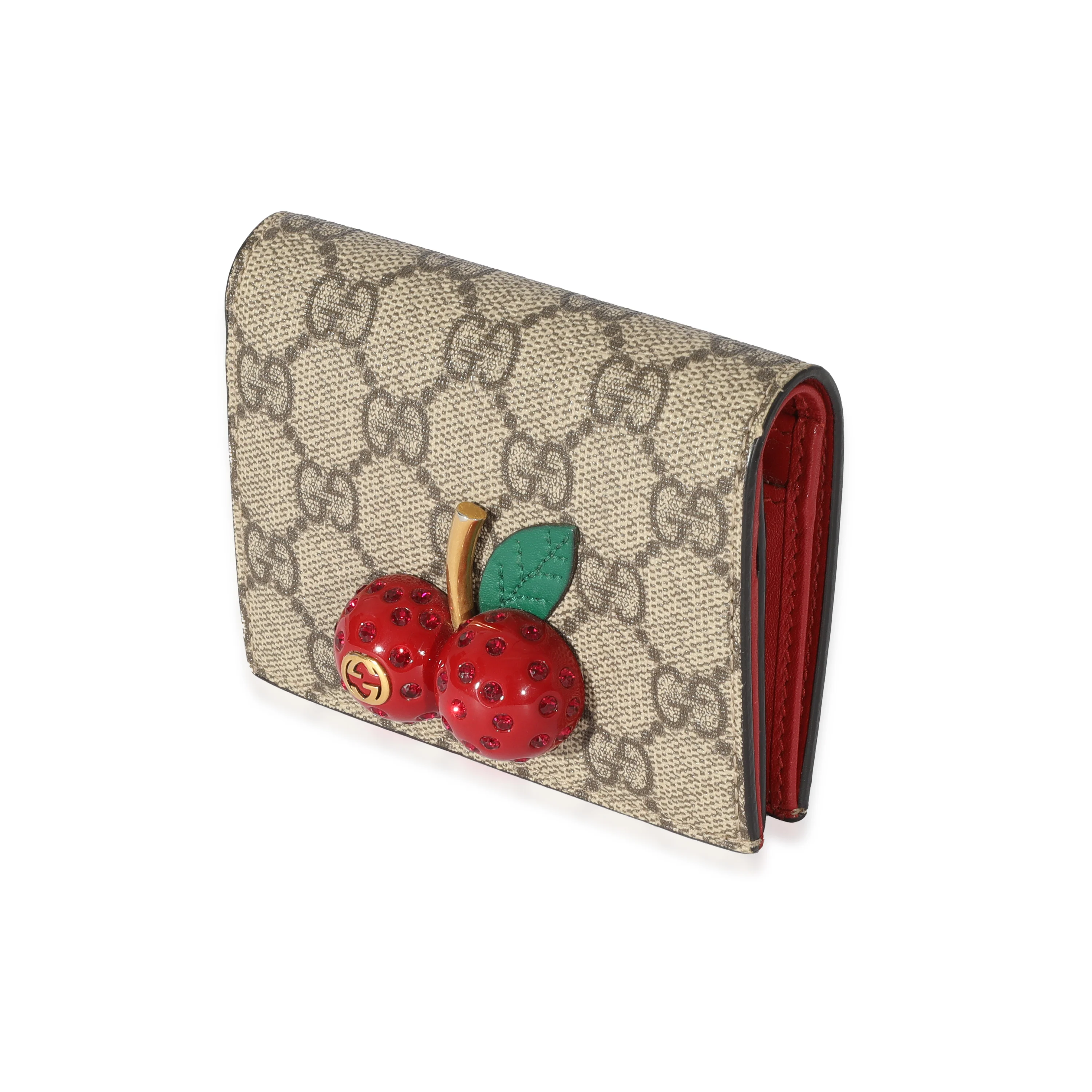 Gucci GG Supreme Cherries Card Case Wallet - Image 2
