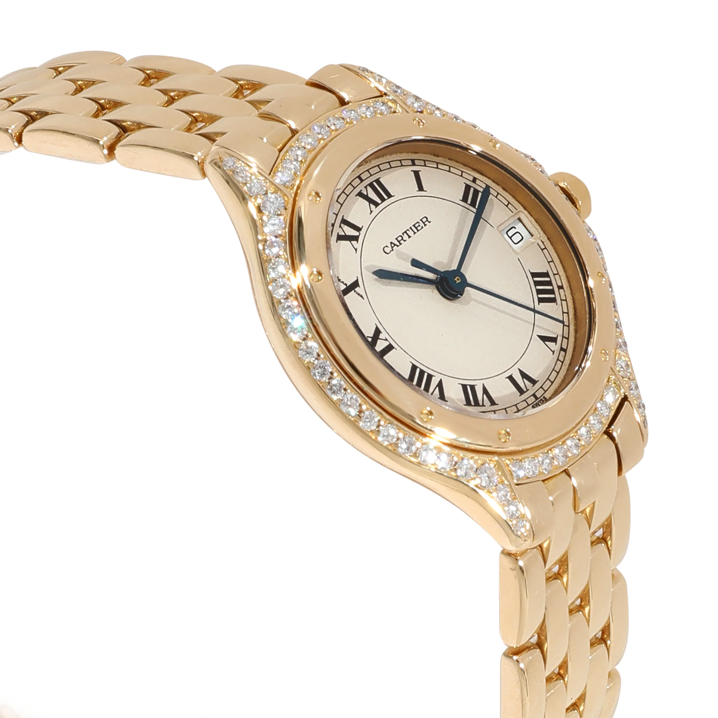 Cartier Cougar 887907 Womens Watch in 18kt Yellow Gold - Image 2