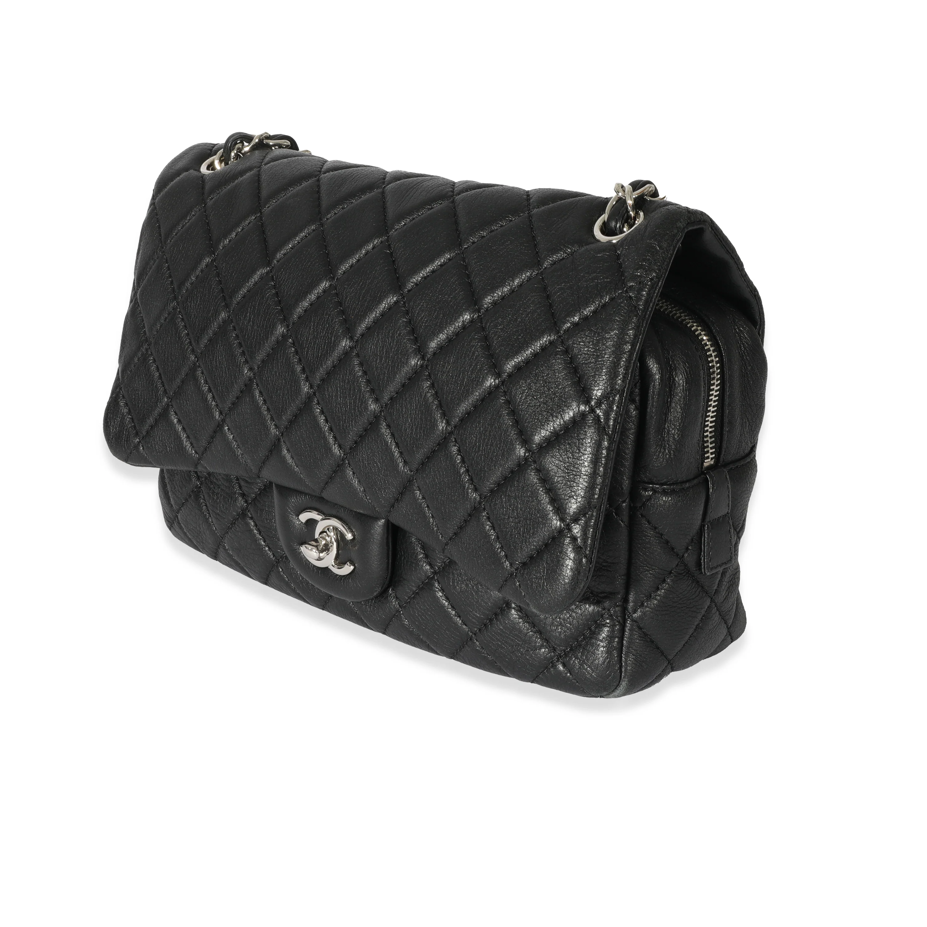 Chanel Black Leather Casual Journey Flap Bag - Image 2