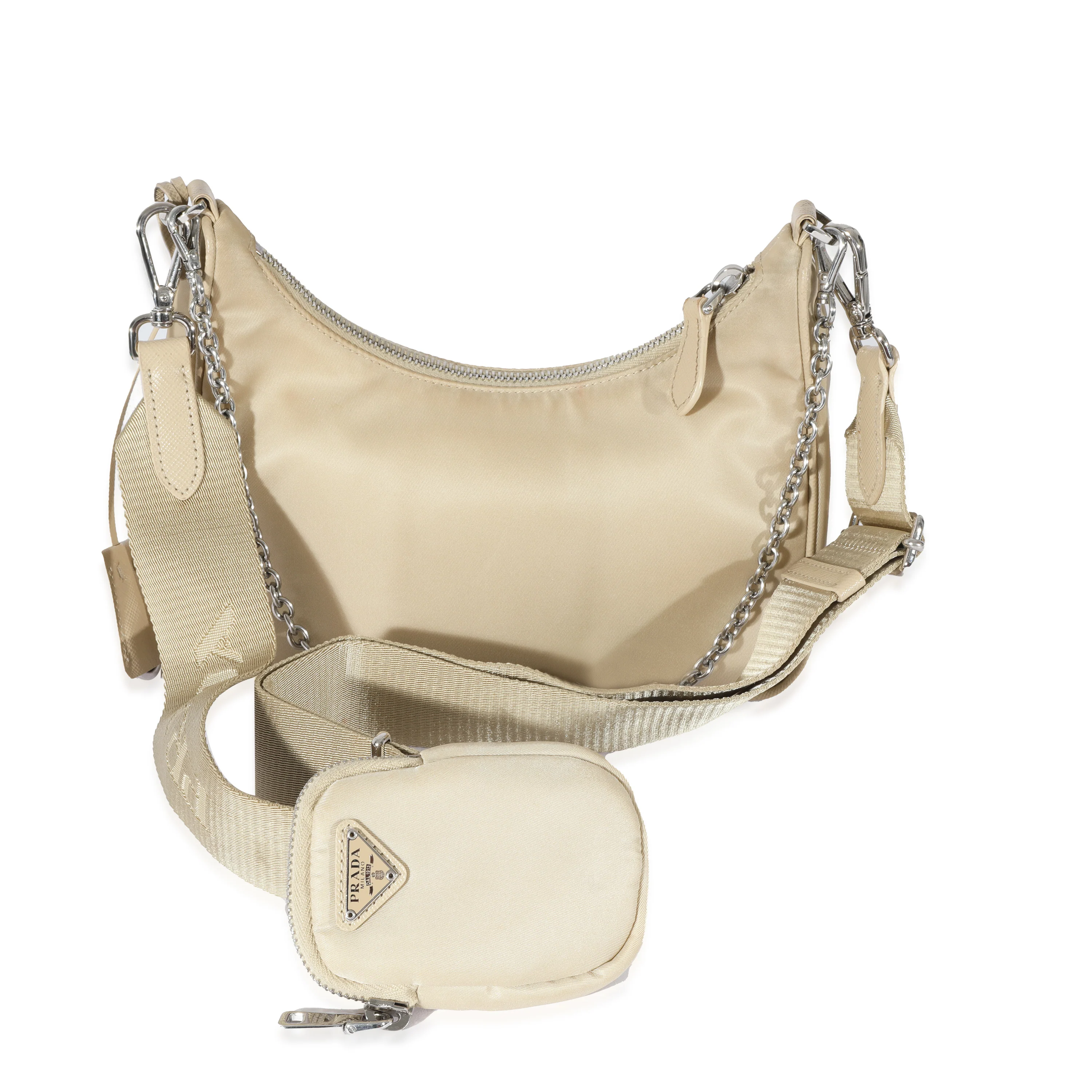 Prada Beige Re-Nylon Re-Edition 2005 Bag - Image 3