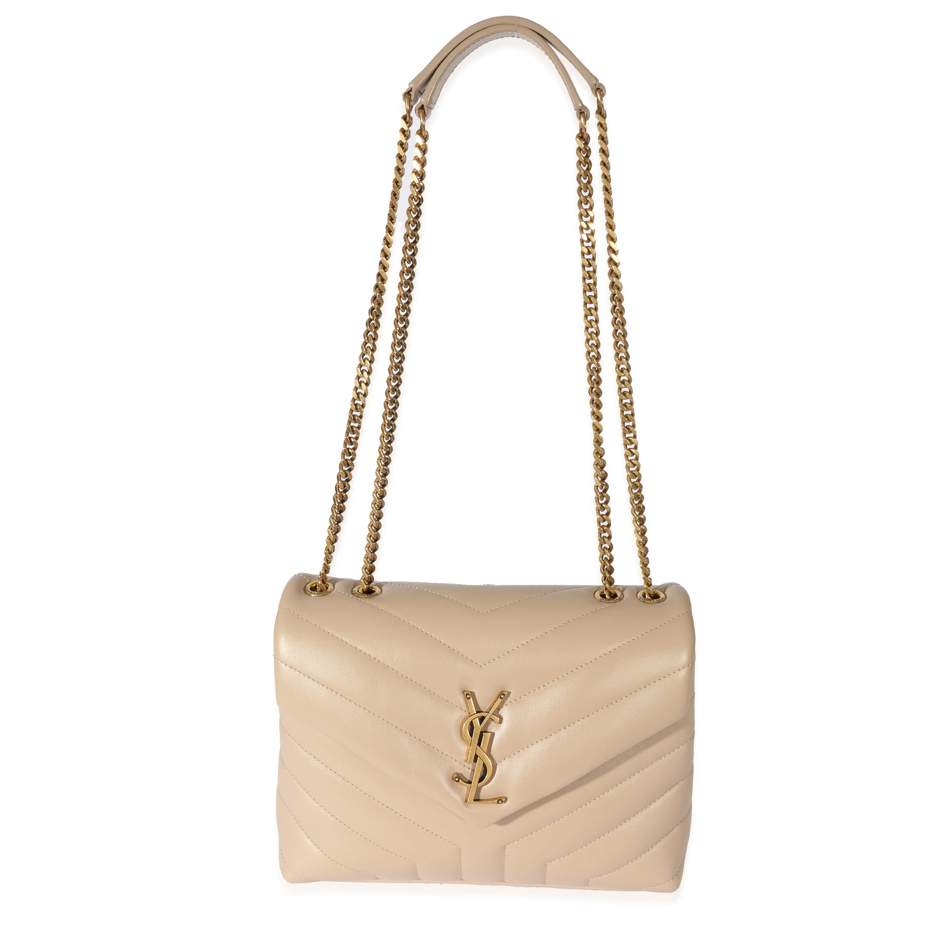 Saint Laurent Beige Small Loulou Bag - Image 4