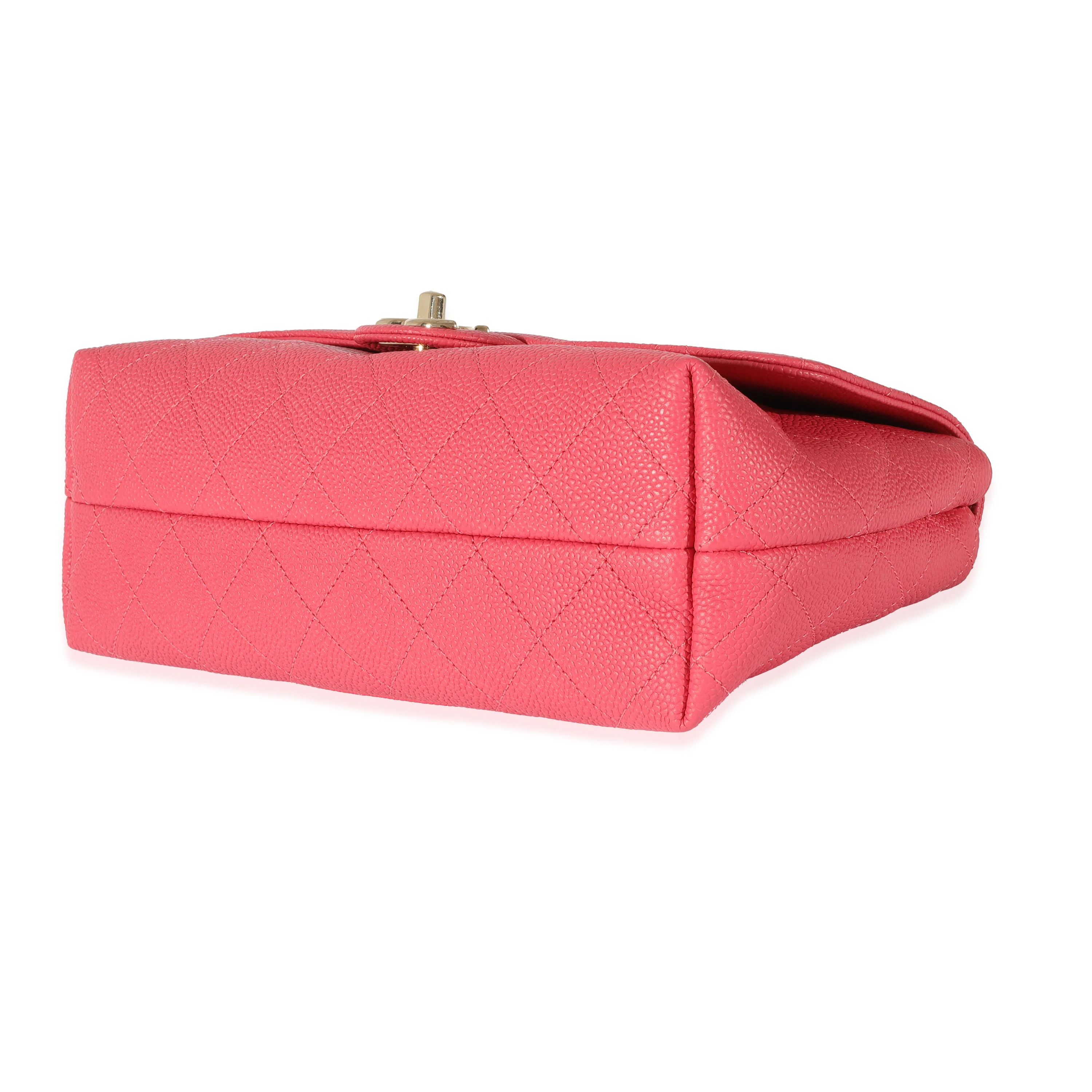 Chanel Pink Caviar Medium City Walk Flap Bag - Image 7