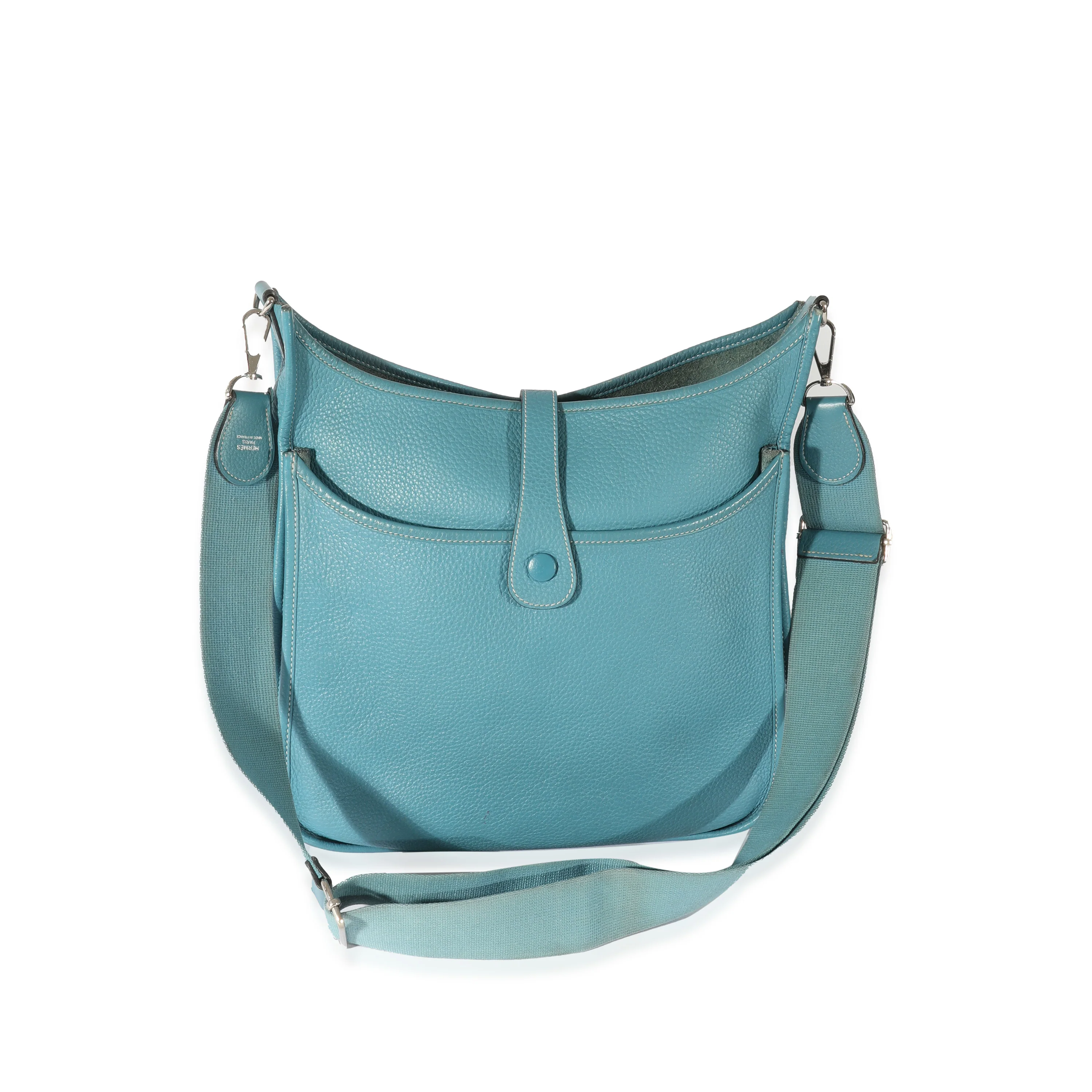 Hermès Clemence Blue Jean Evelyne III - Image 3