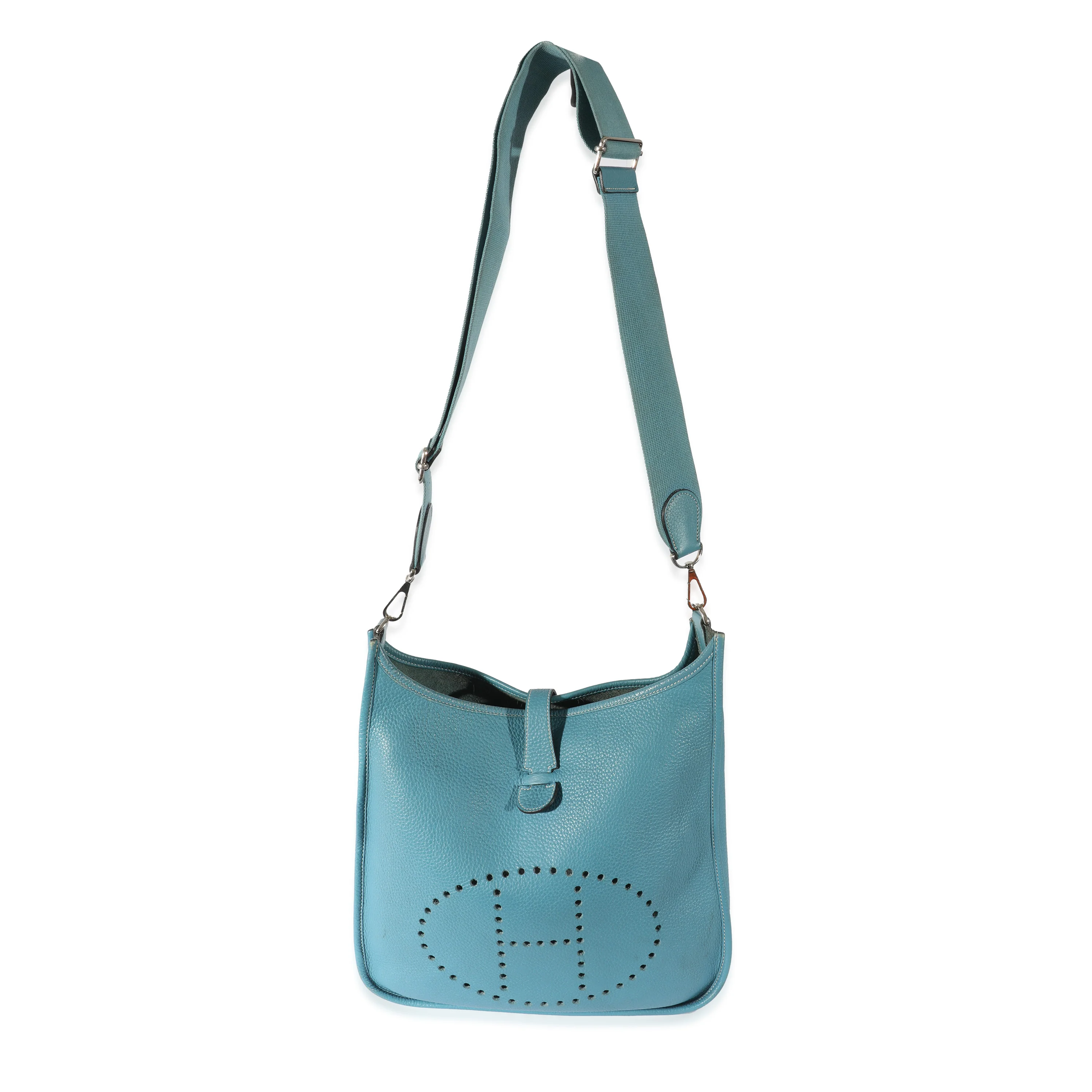 Hermès Clemence Blue Jean Evelyne III - Image 4