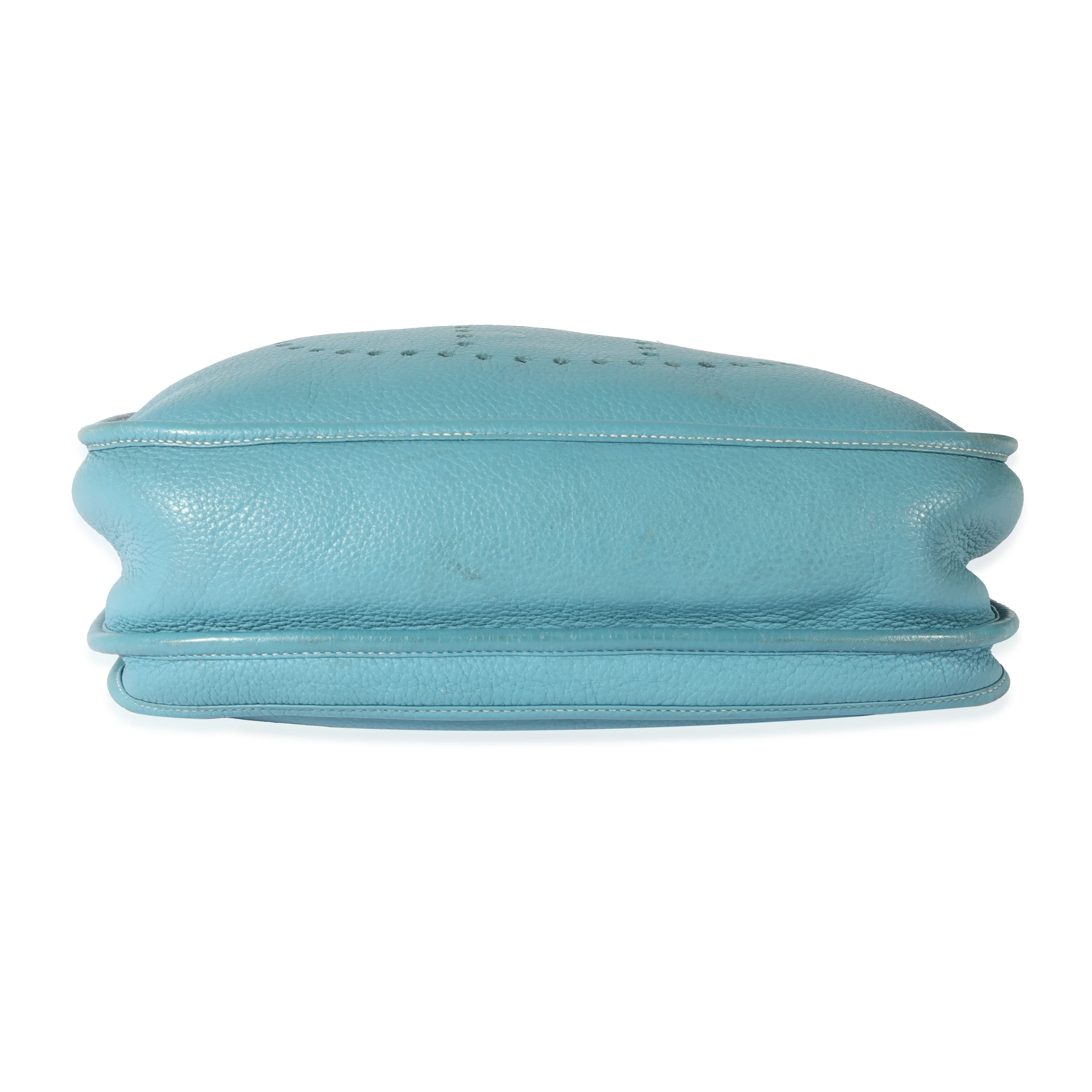 Hermès Clemence Blue Jean Evelyne III - Image 5