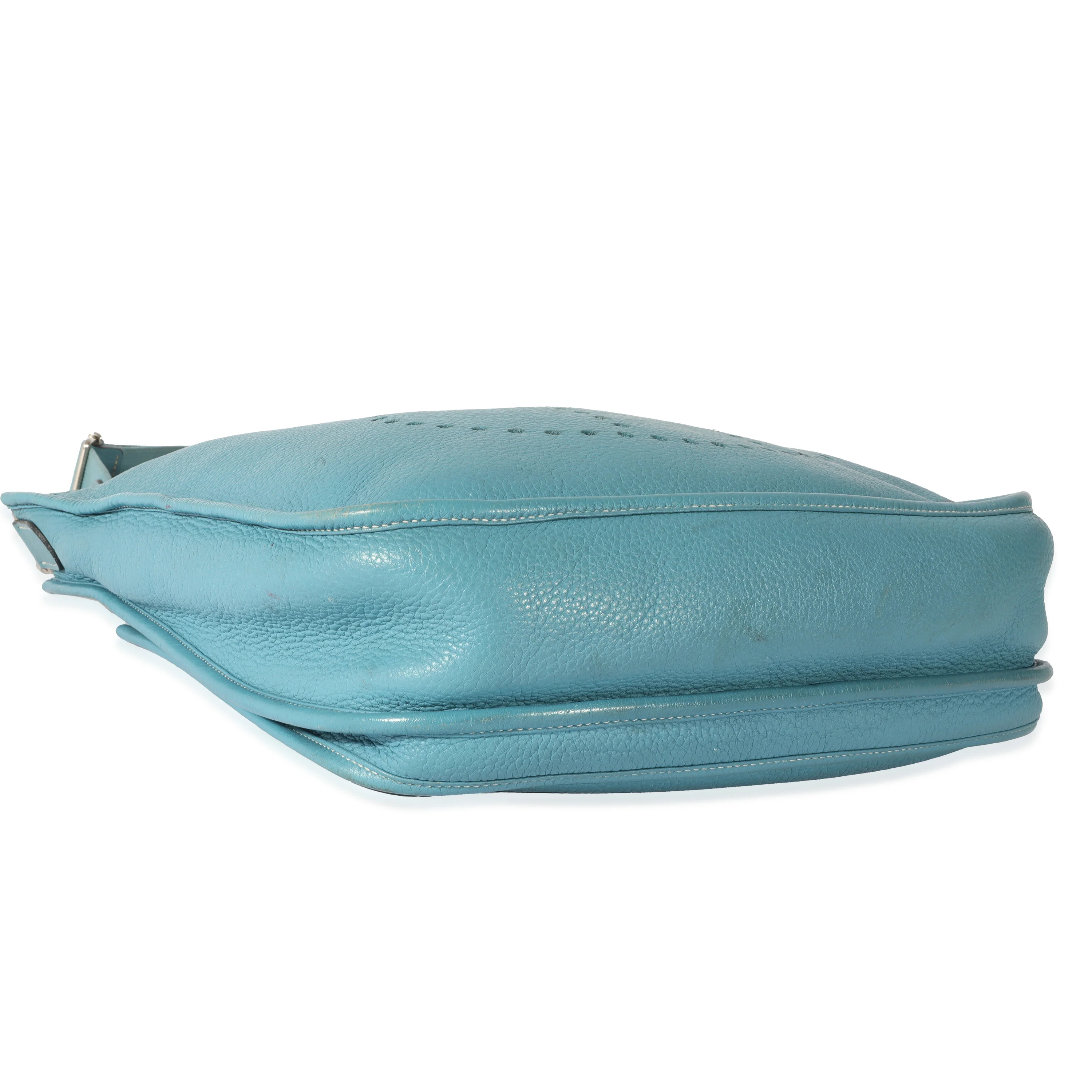 Hermès Clemence Blue Jean Evelyne III - Image 6