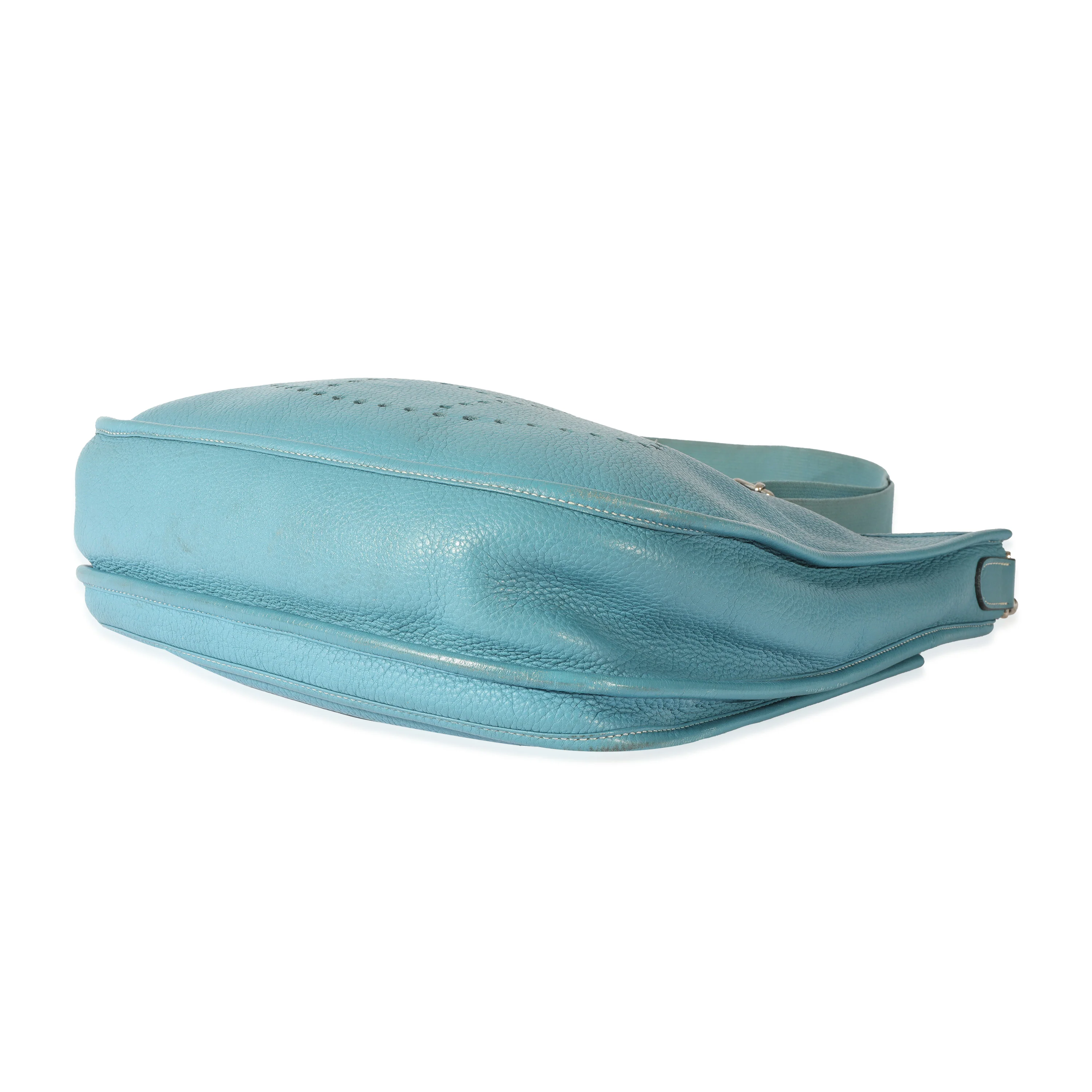 Hermès Clemence Blue Jean Evelyne III - Image 7