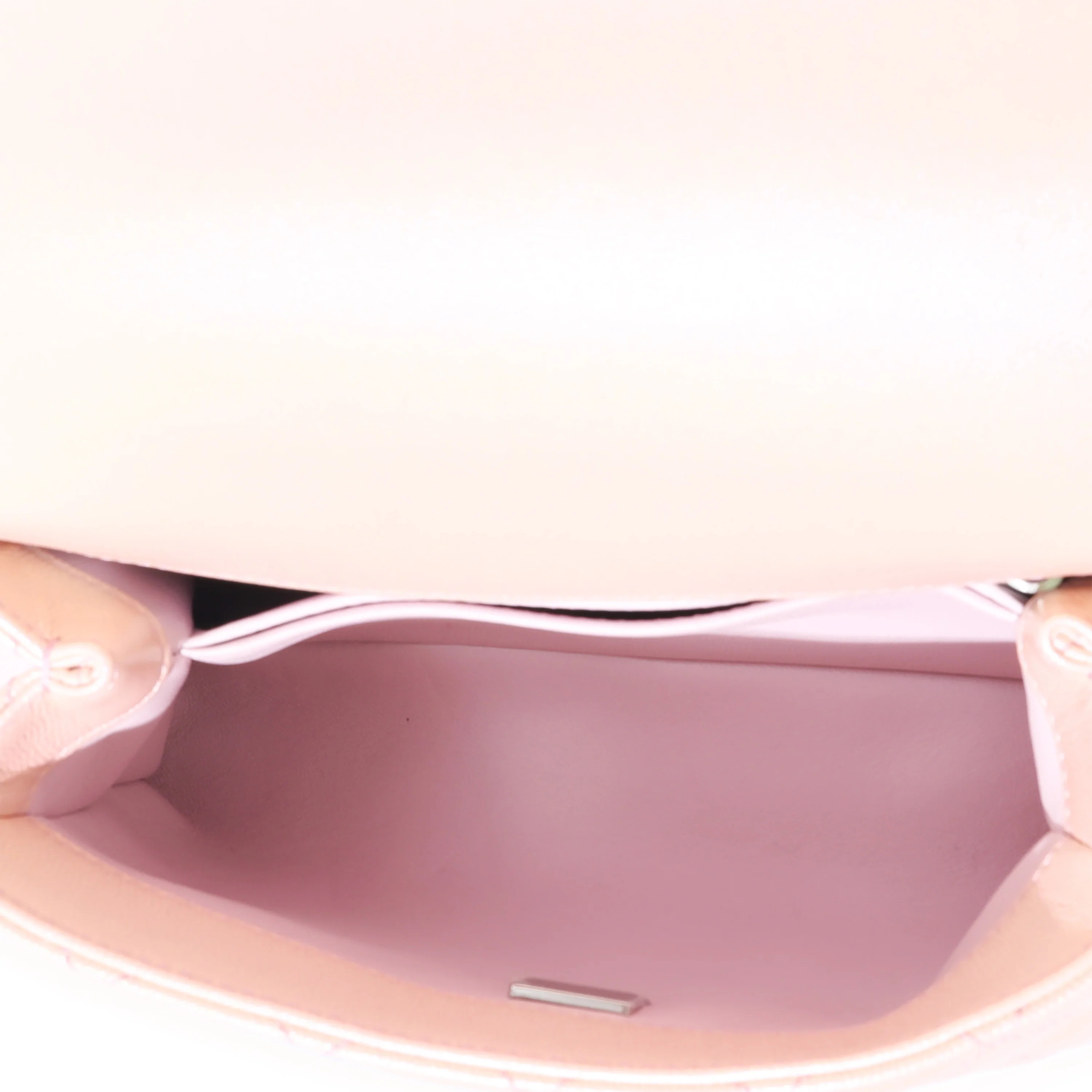 Chanel Pink Iridescent Quilted Caviar Coco Top Handle - Image 8