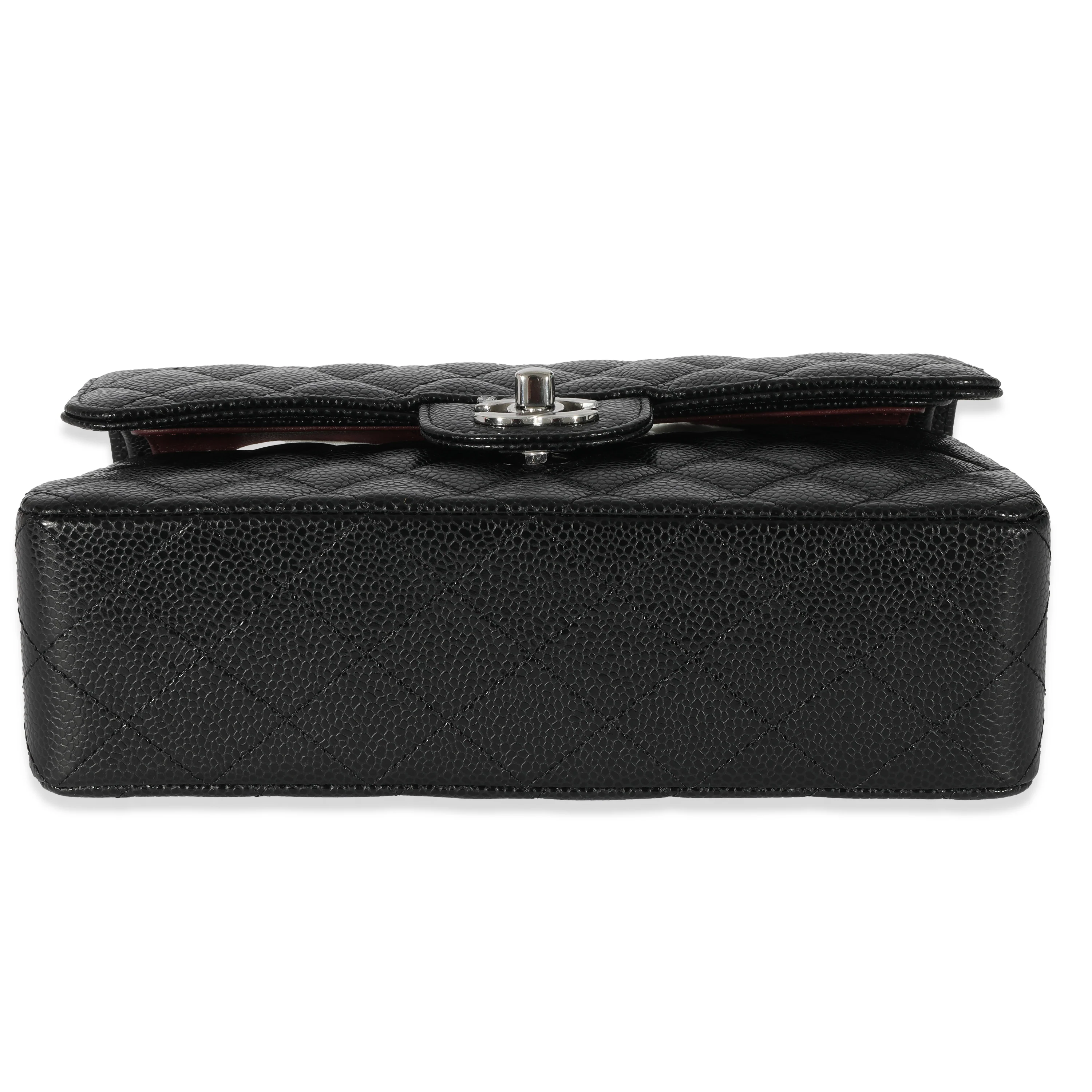 Chanel Black Caviar Small Classic Double Flap Bag - Image 5