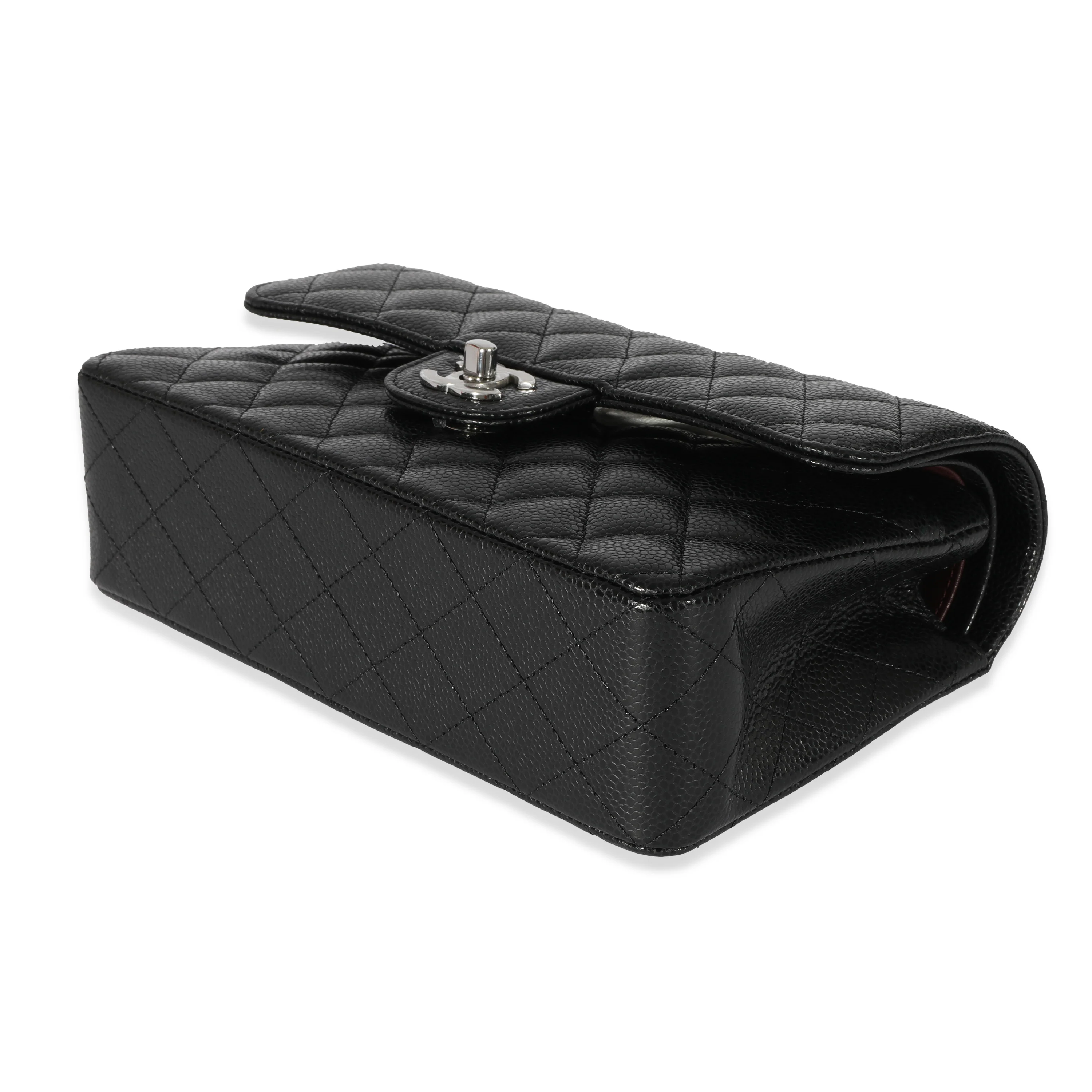 Chanel Black Caviar Small Classic Double Flap Bag - Image 7