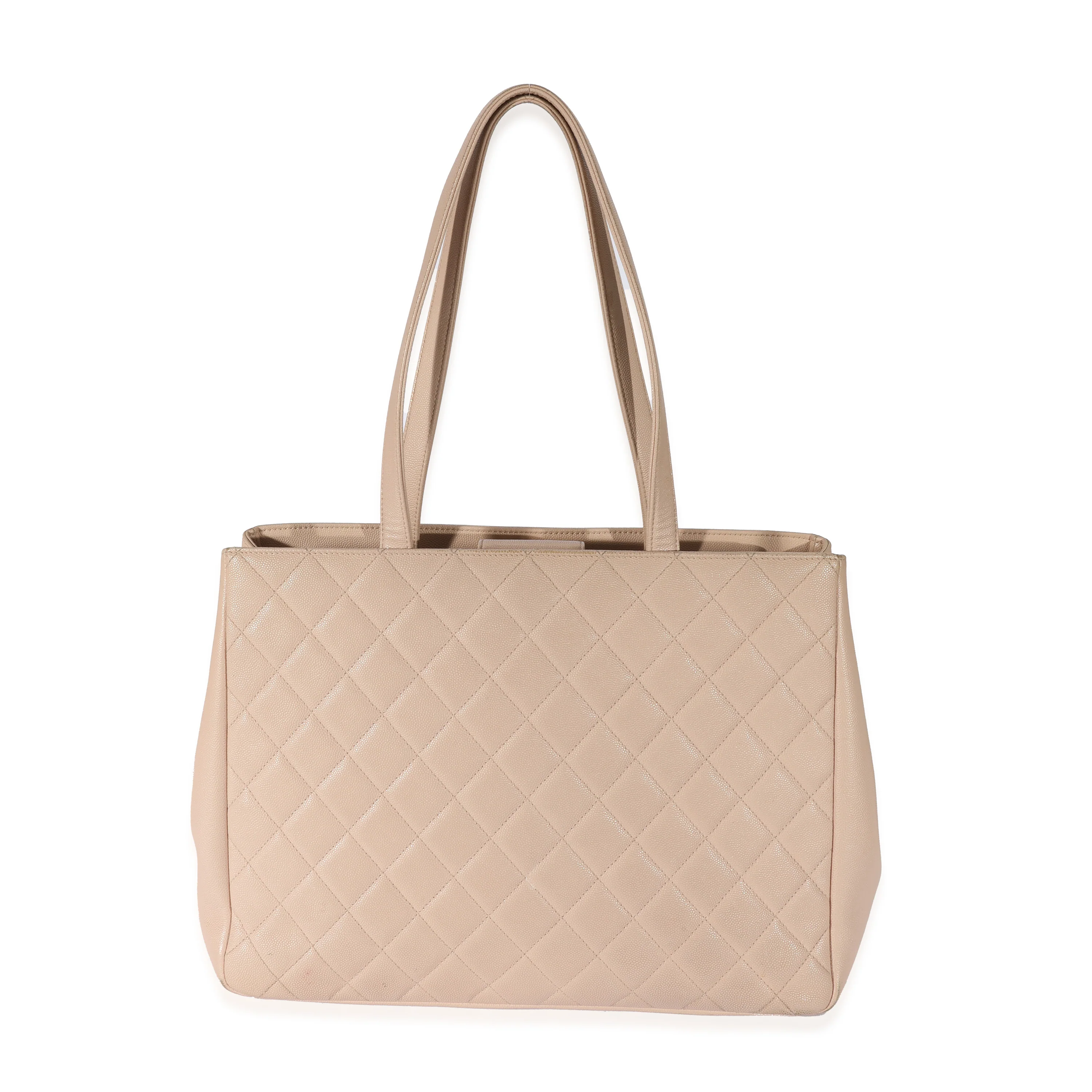 Chanel Beige Caviar Large Business Affinity Tote - Image 3
