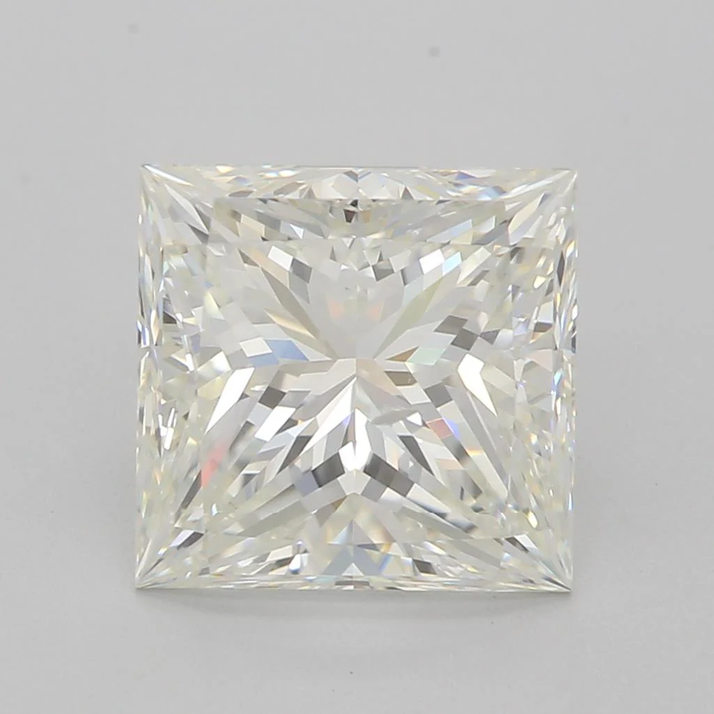 GIA Certified 2.54 Ct Princess cut J SI1 Loose Diamond