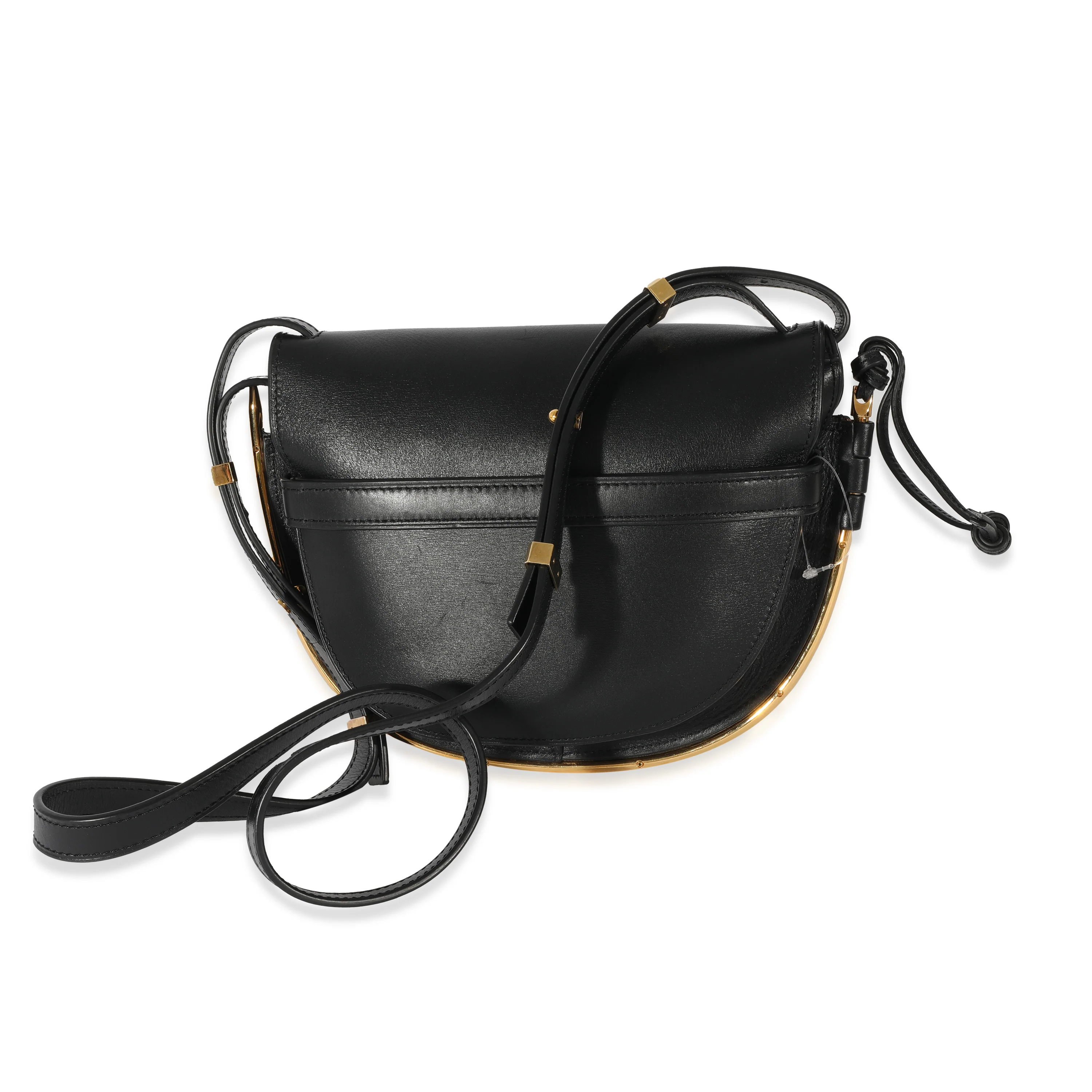 Loewe Black Leather Metal Medium Gate Bag - Image 3