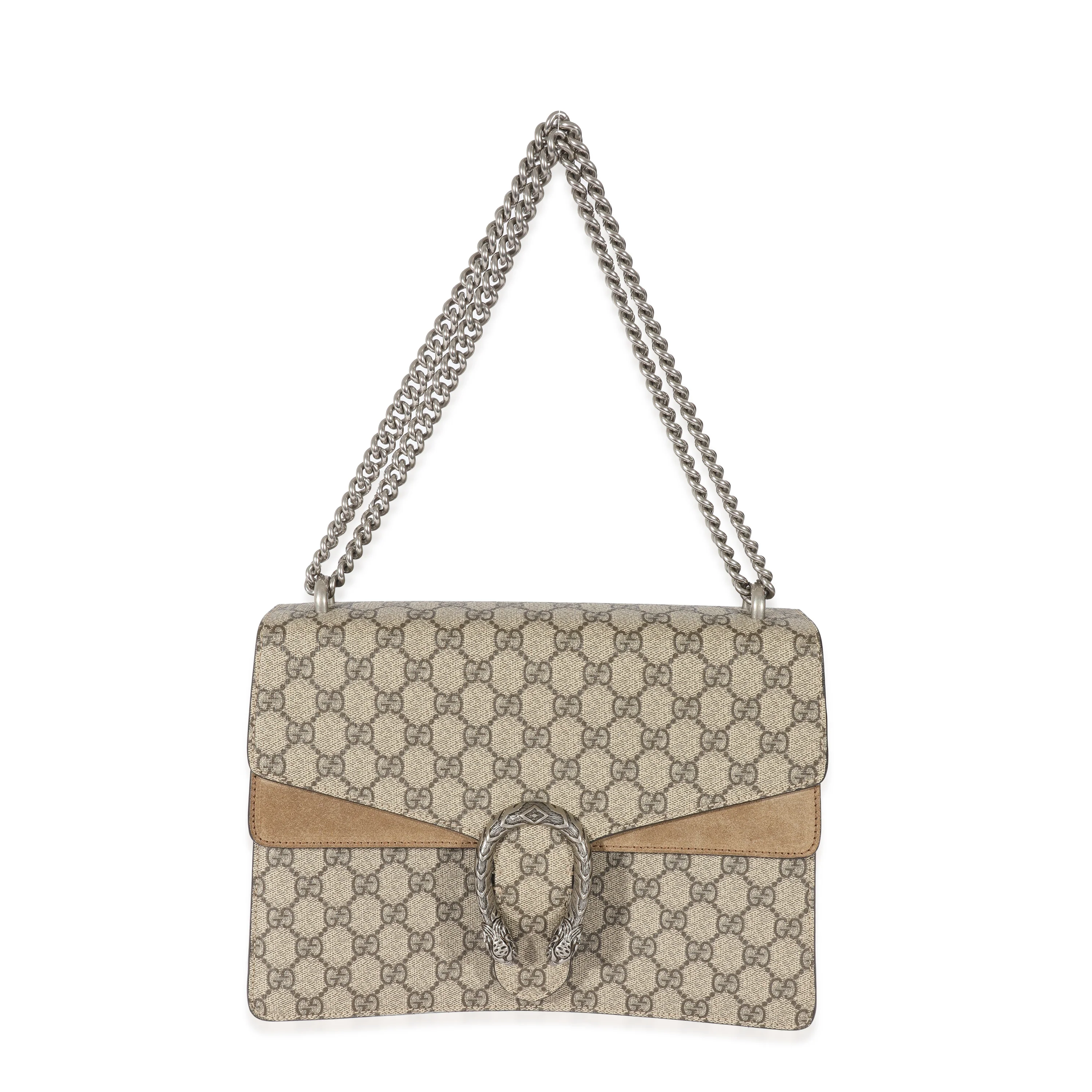 Gucci Beige GG Supreme Medium Dionysus - Image 4