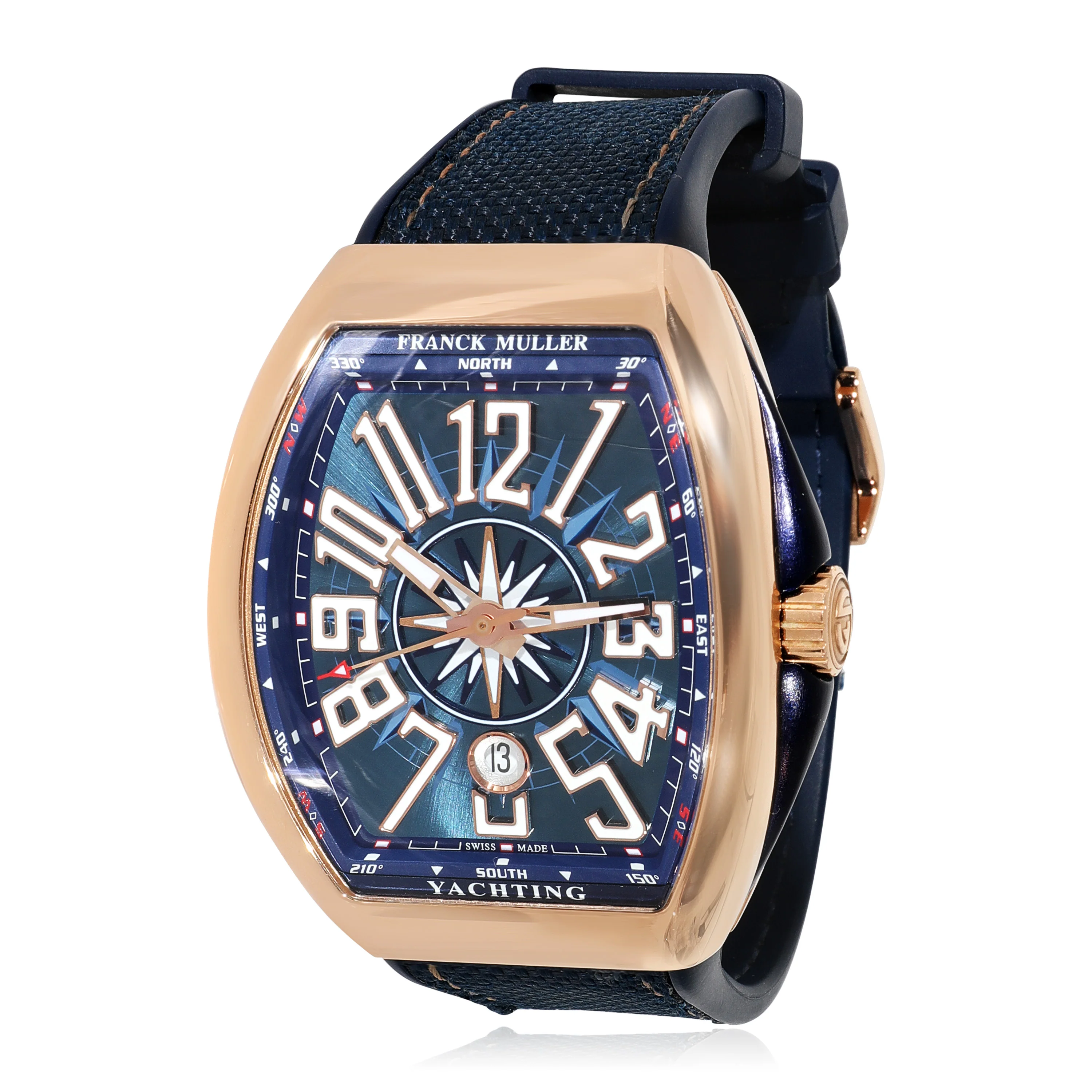Vanguard V45 SC DT Yachting Mens Watch in 18kt Rose Gold