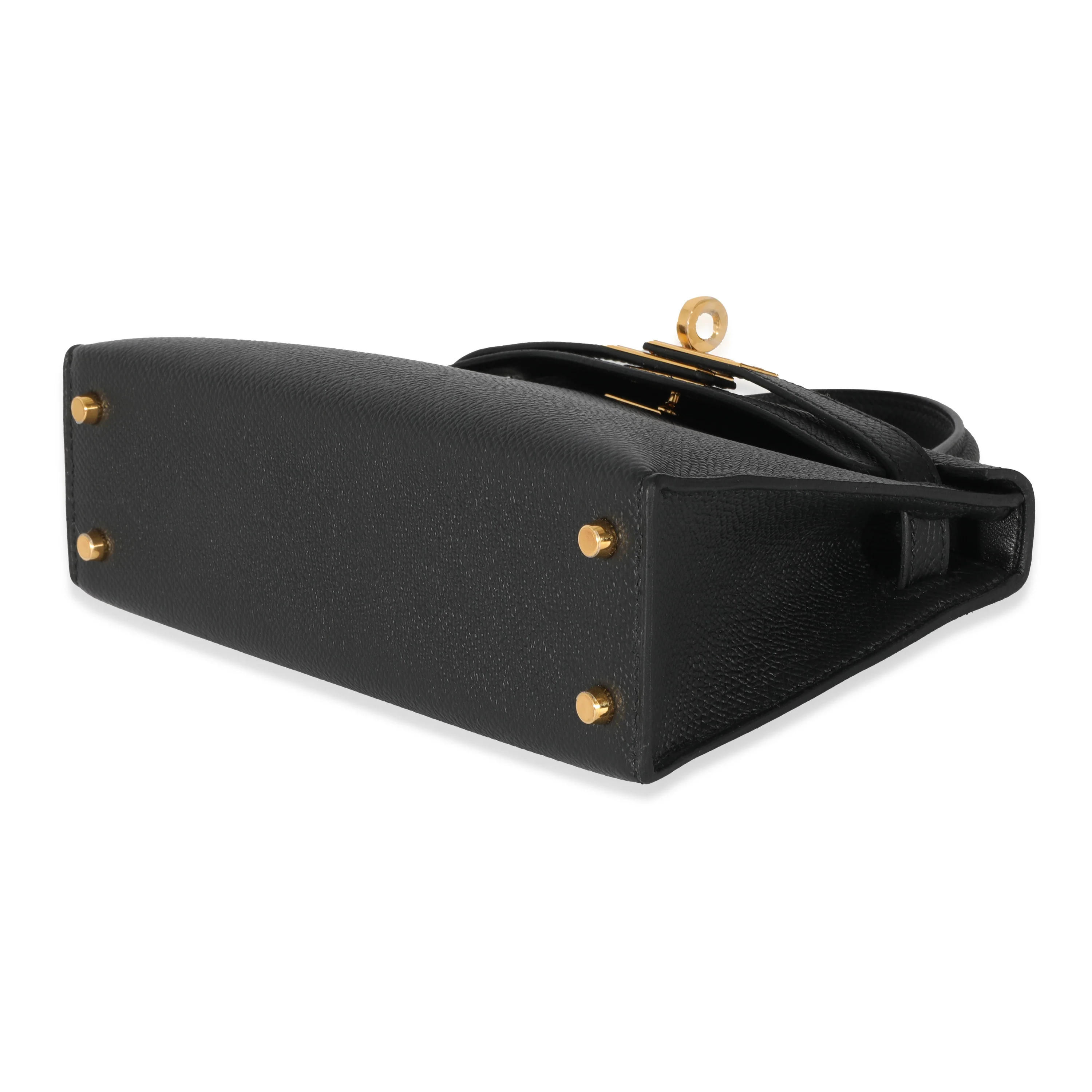 Hermes Noir Epsom Mini Kelly II 20 GHW - Image 6