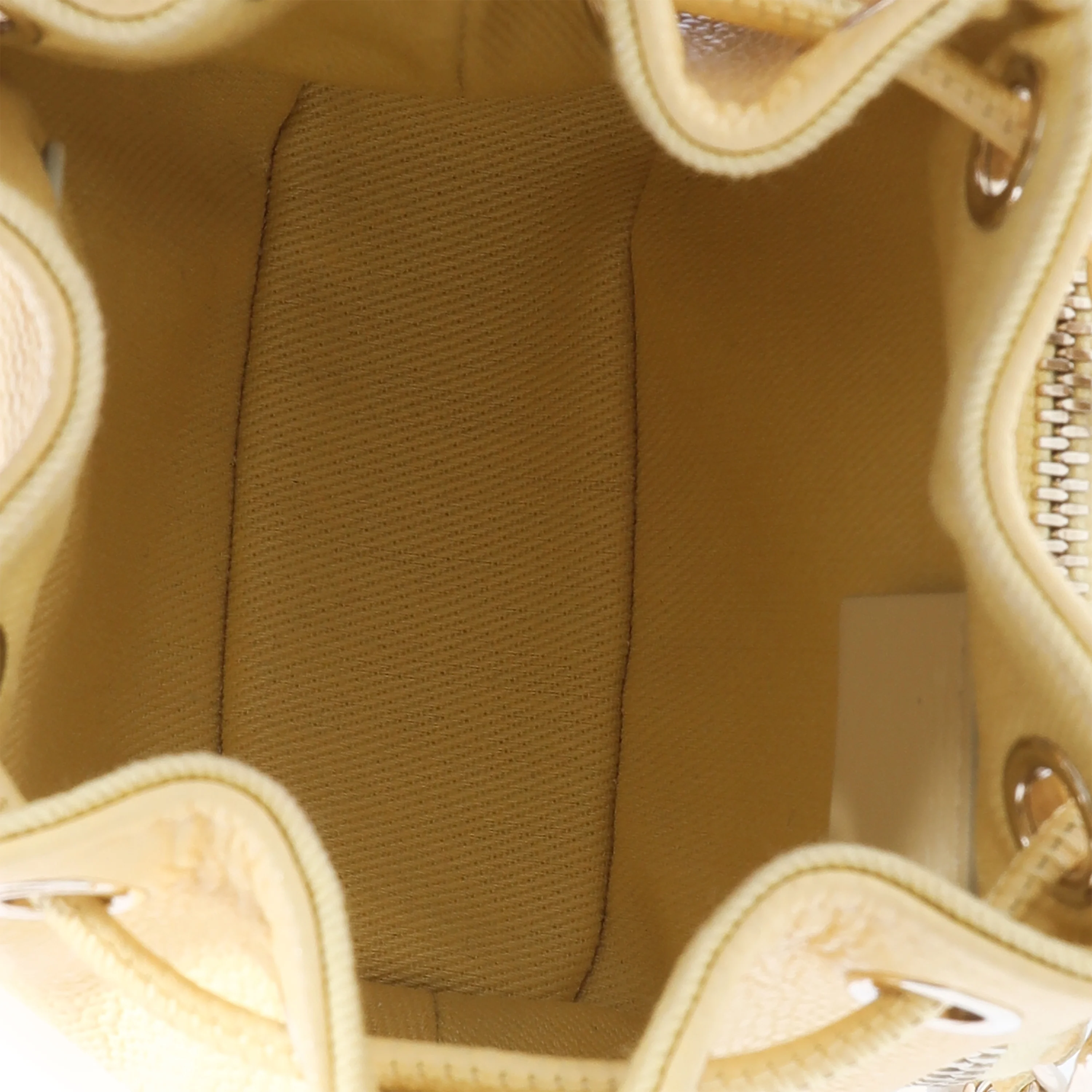 Chanel Yellow Caviar Mini Bucket Bag - Image 8