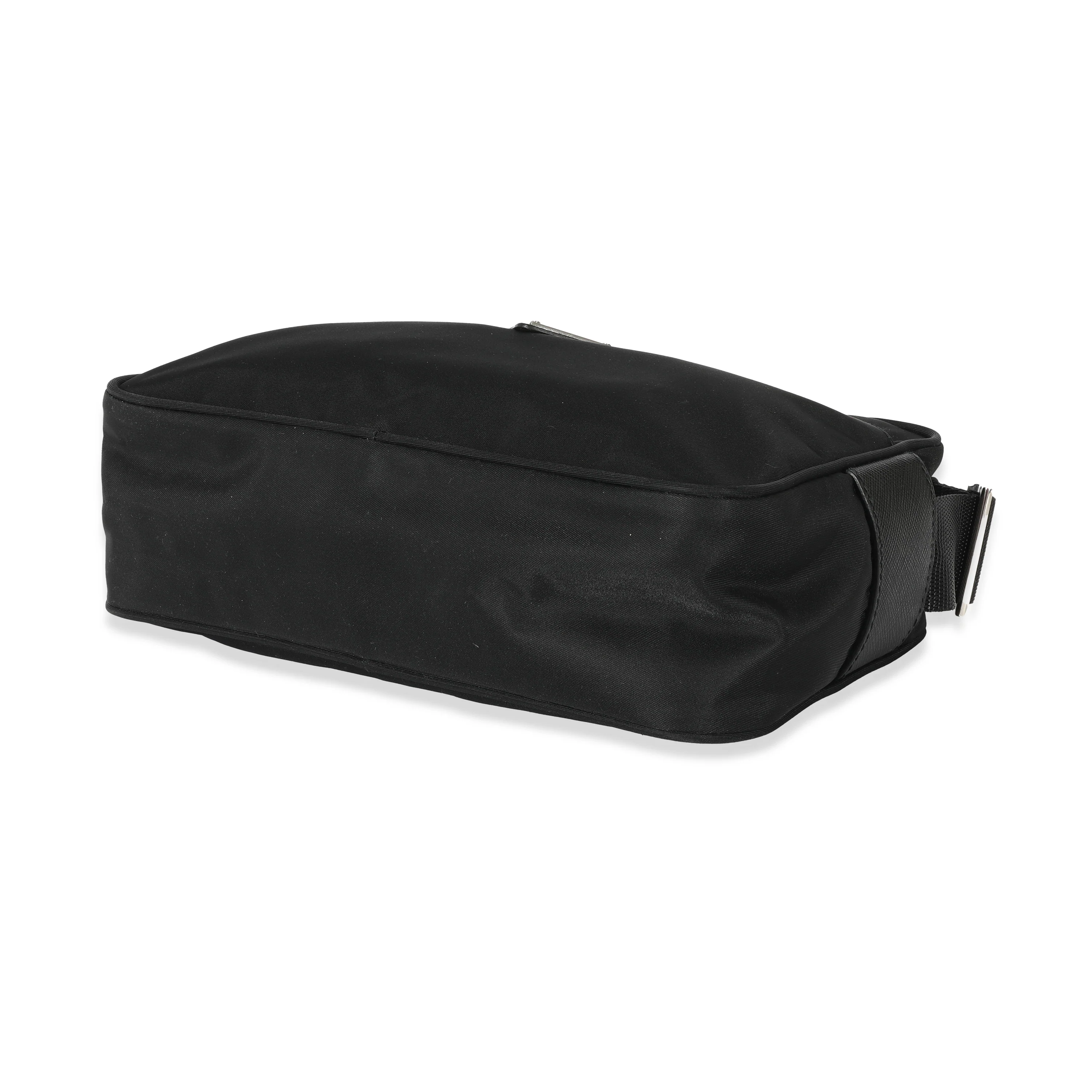 Prada Re-Nylon Black Front Pocket Bag - Image 7