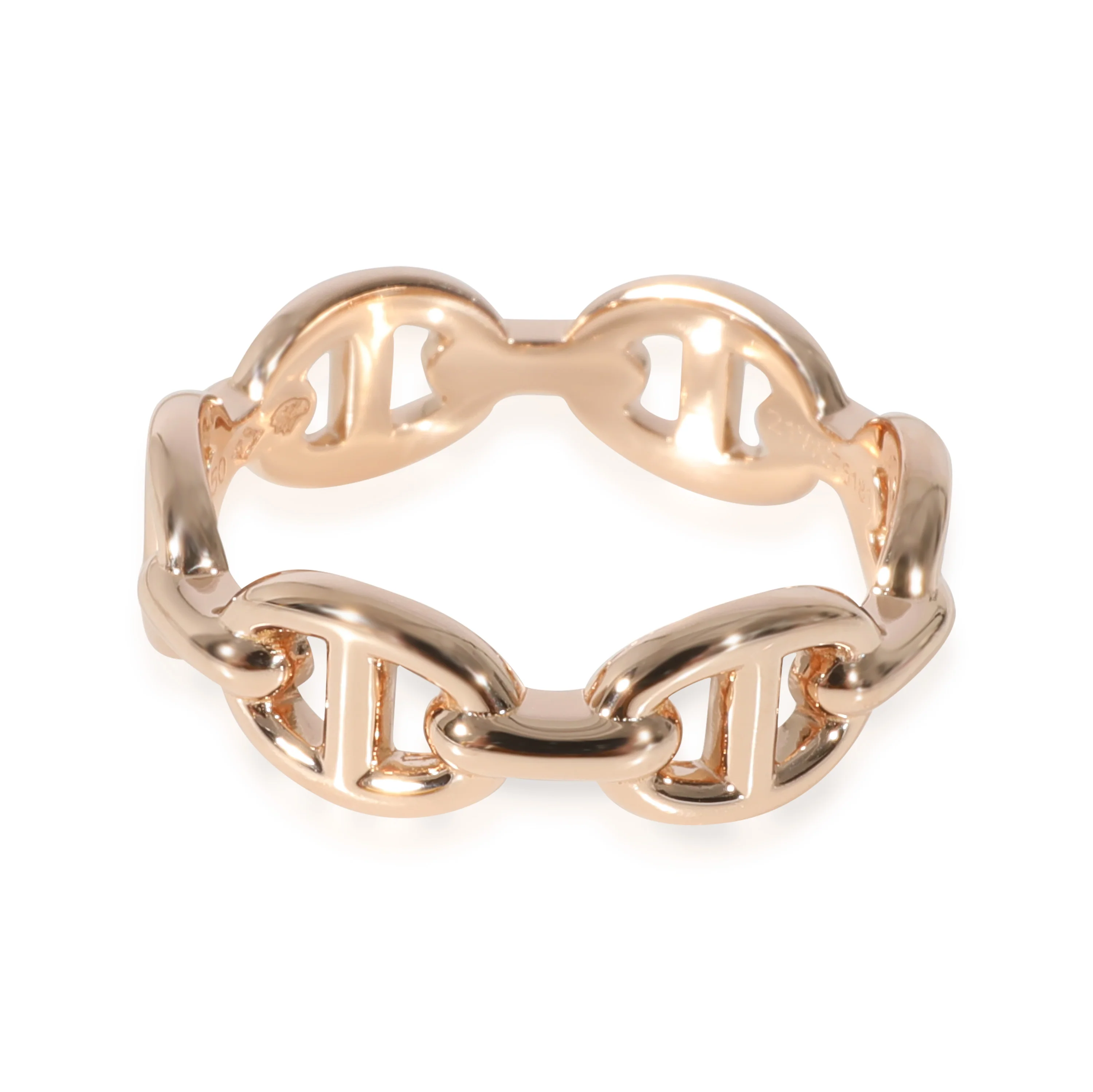 Hermès Chaine d Ancre Enchainee  Ring in 18K Rose Gold - Image 3