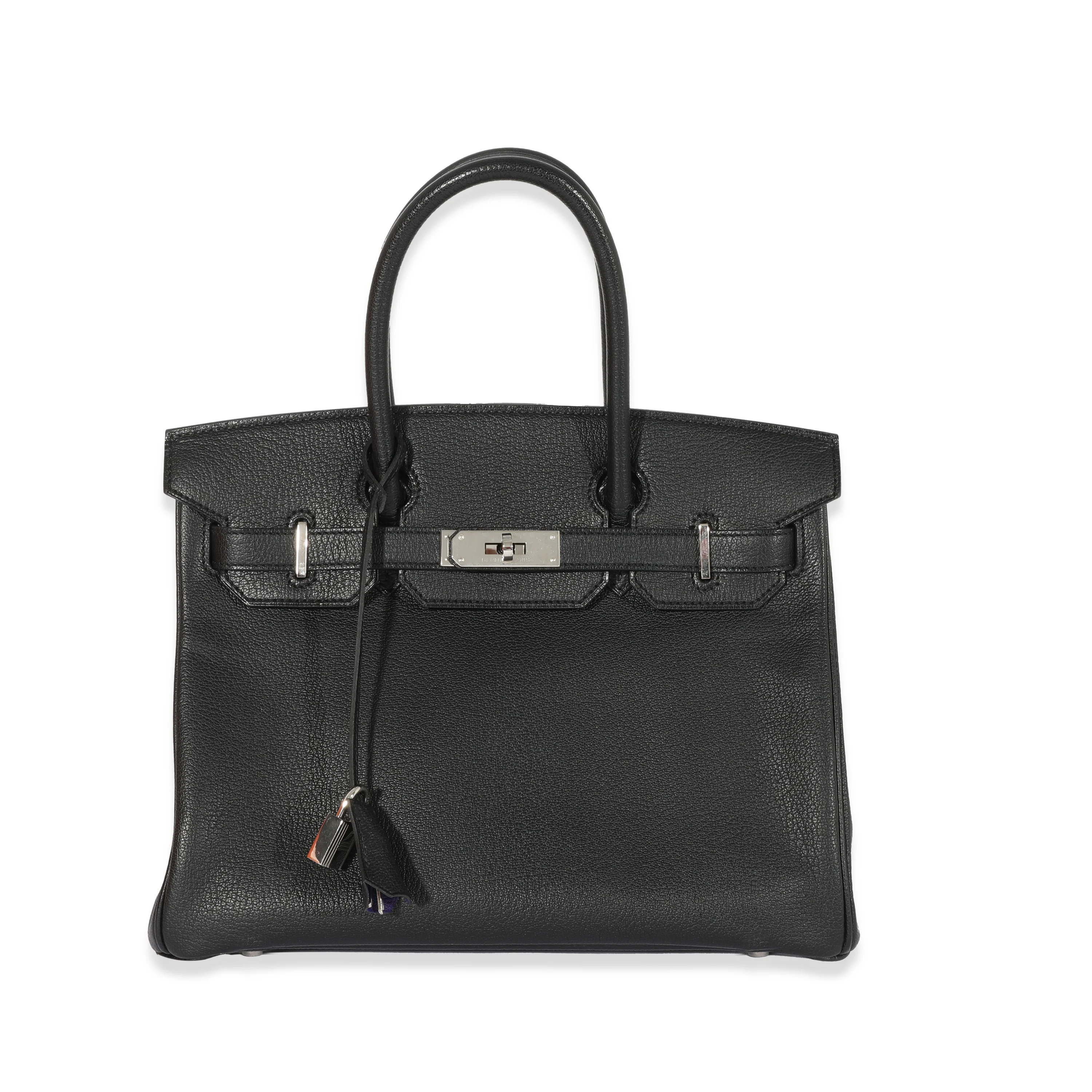 Hermes HSS Iris Noir Chevre Birkin 30 PHW