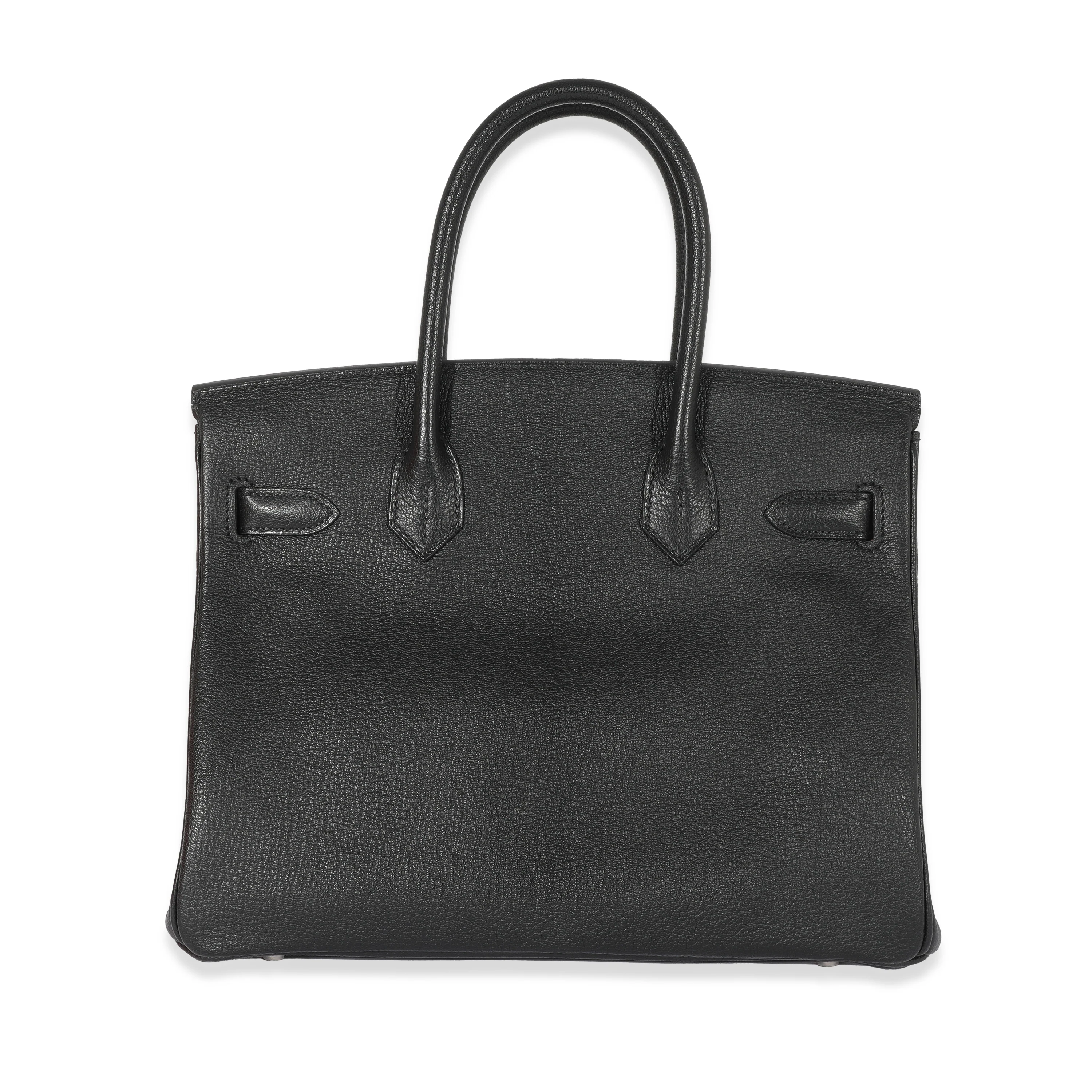 Hermes HSS Iris Noir Chevre Birkin 30 PHW - Image 3