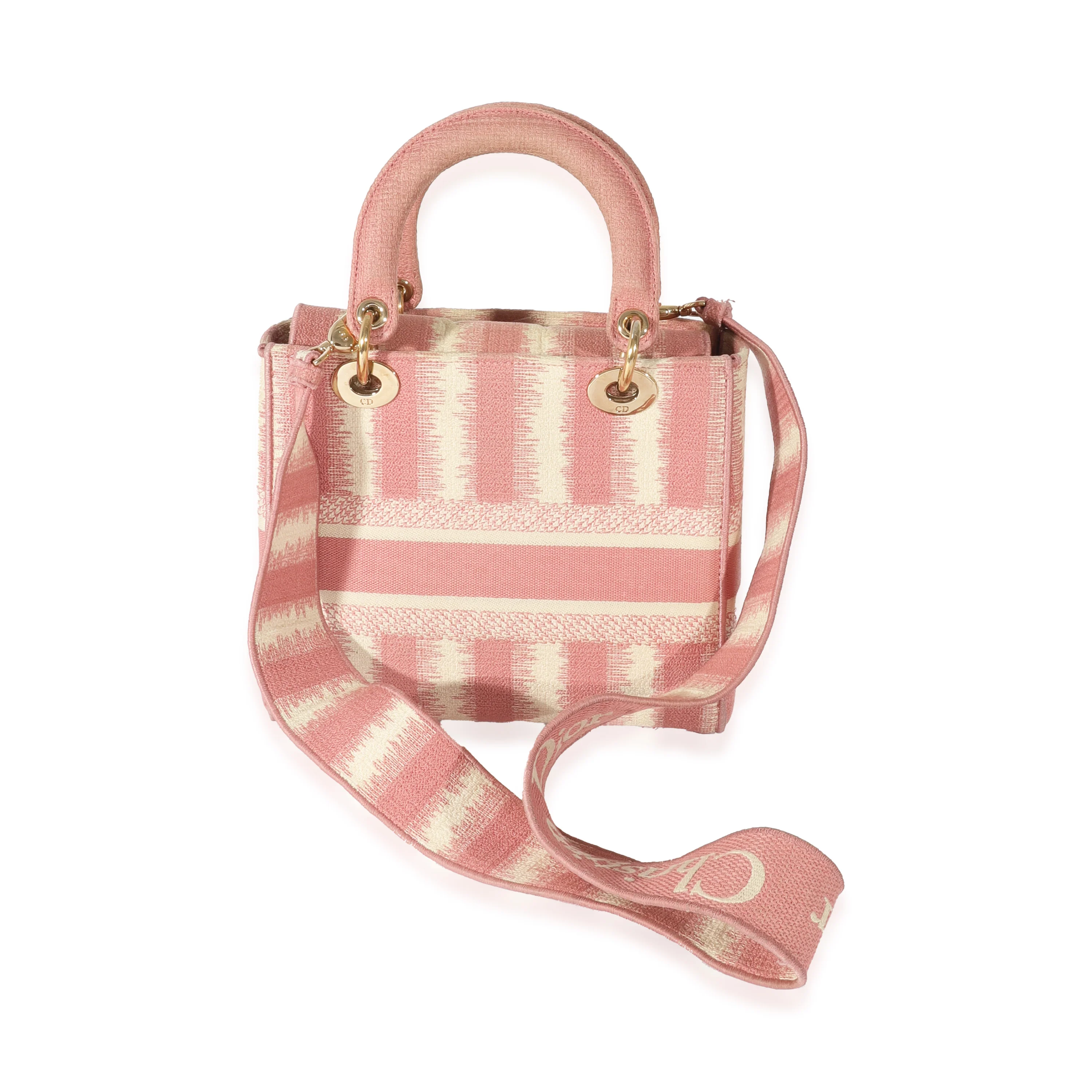 Pink Canvas Medium D-Stripes Lady D-Lite - Image 3