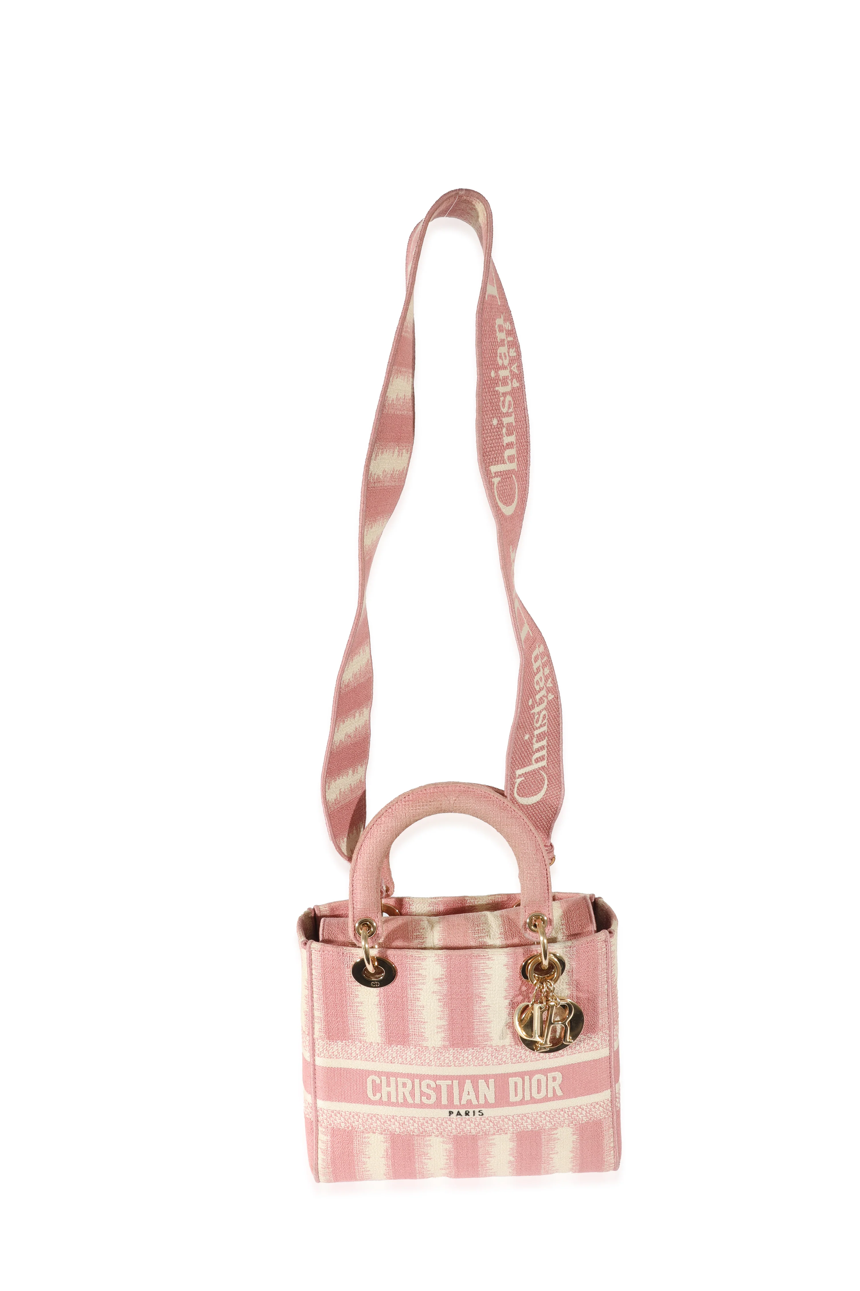 Pink Canvas Medium D-Stripes Lady D-Lite - Image 4