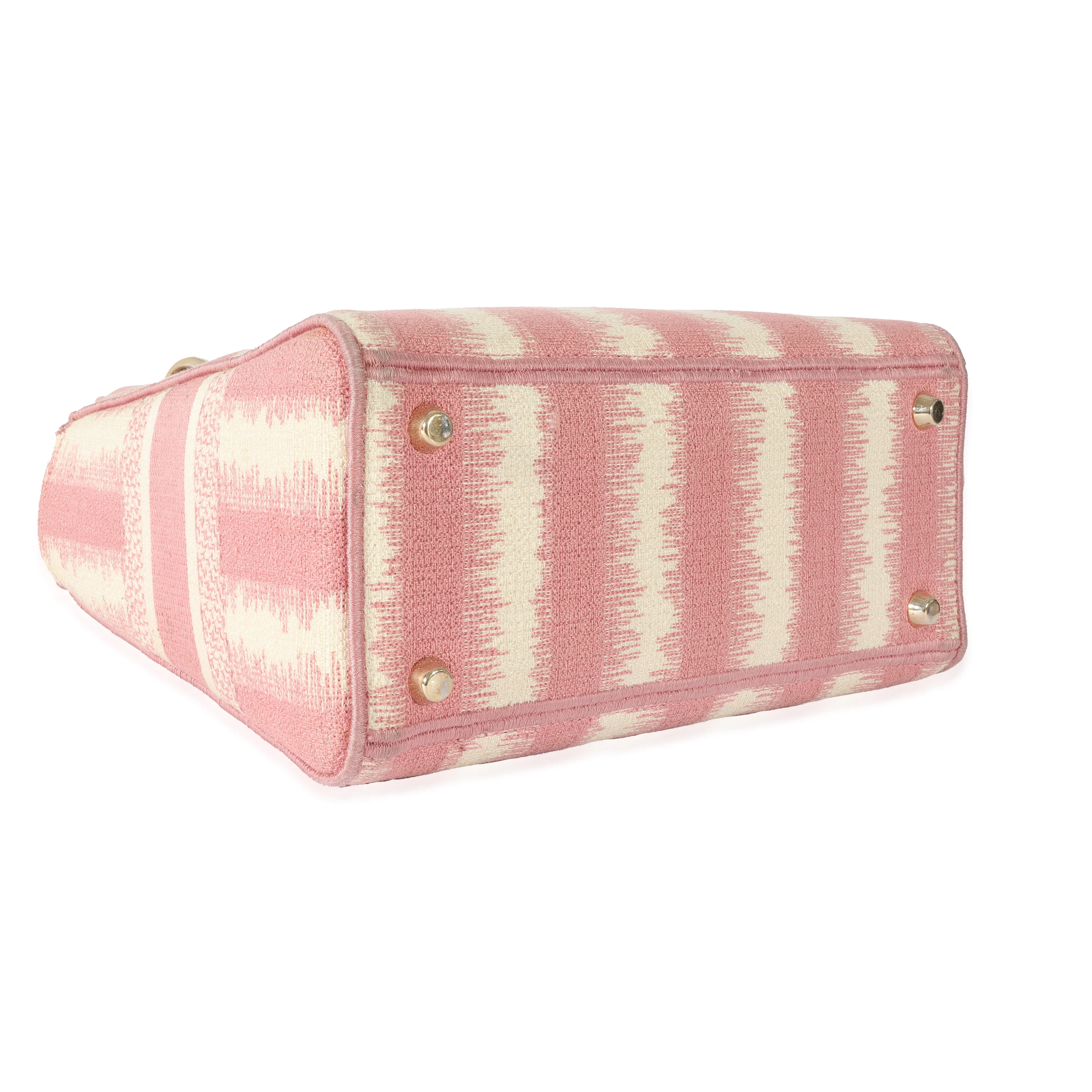 Pink Canvas Medium D-Stripes Lady D-Lite - Image 6