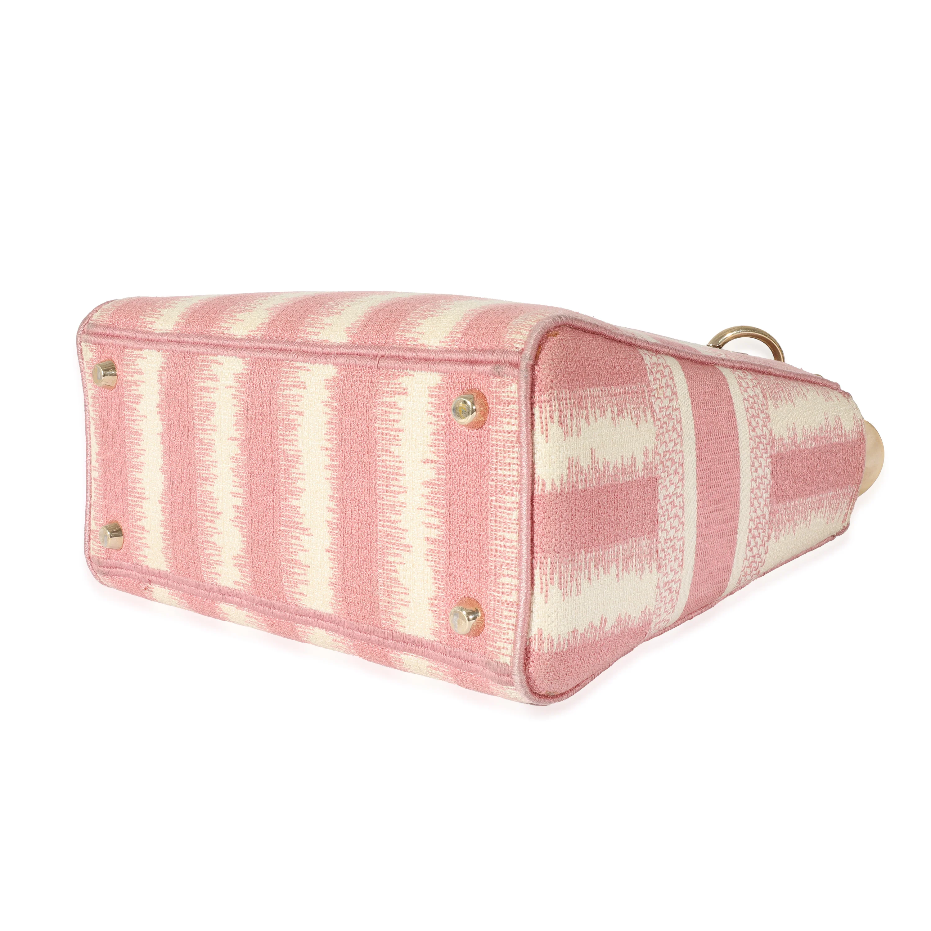 Pink Canvas Medium D-Stripes Lady D-Lite - Image 7