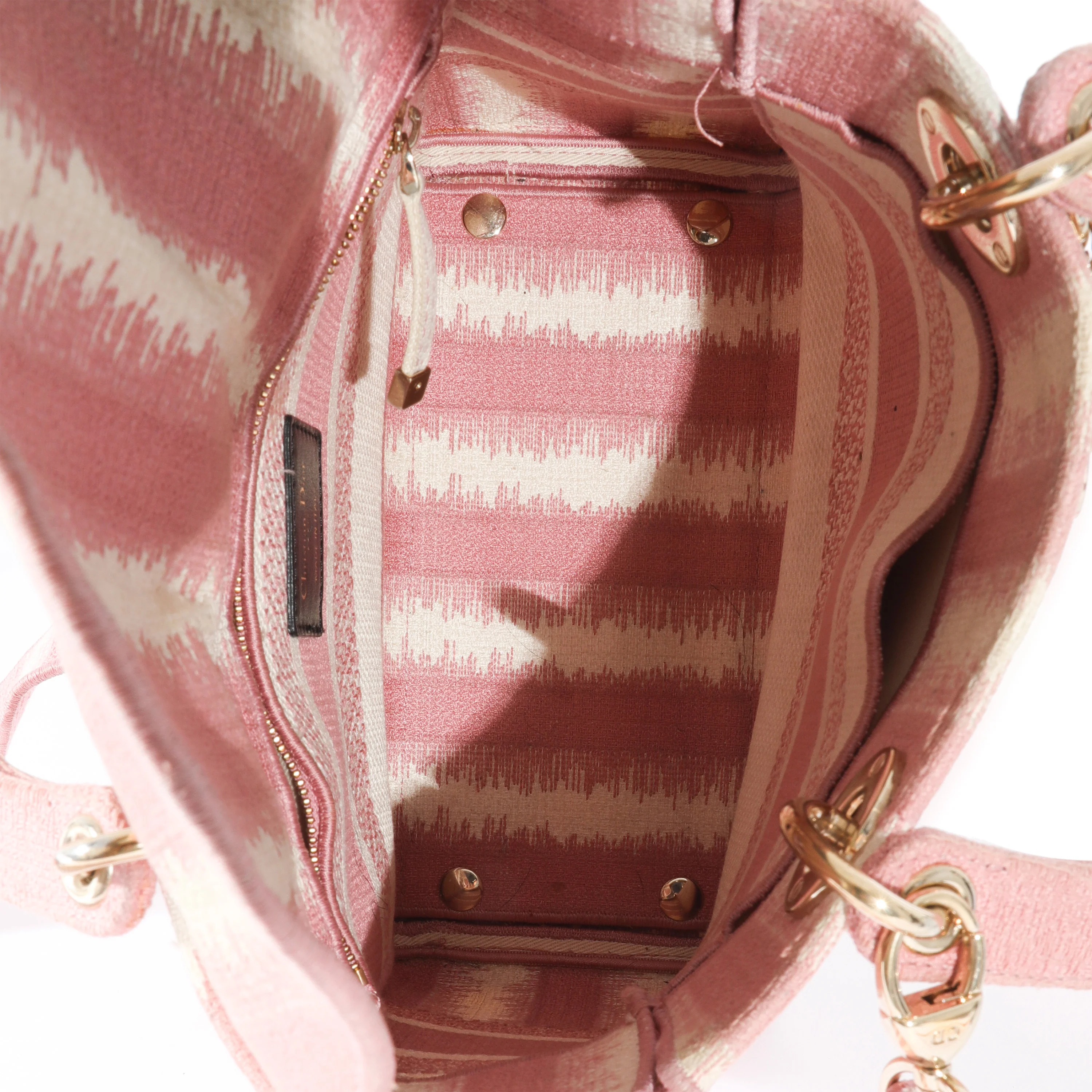 Pink Canvas Medium D-Stripes Lady D-Lite - Image 8