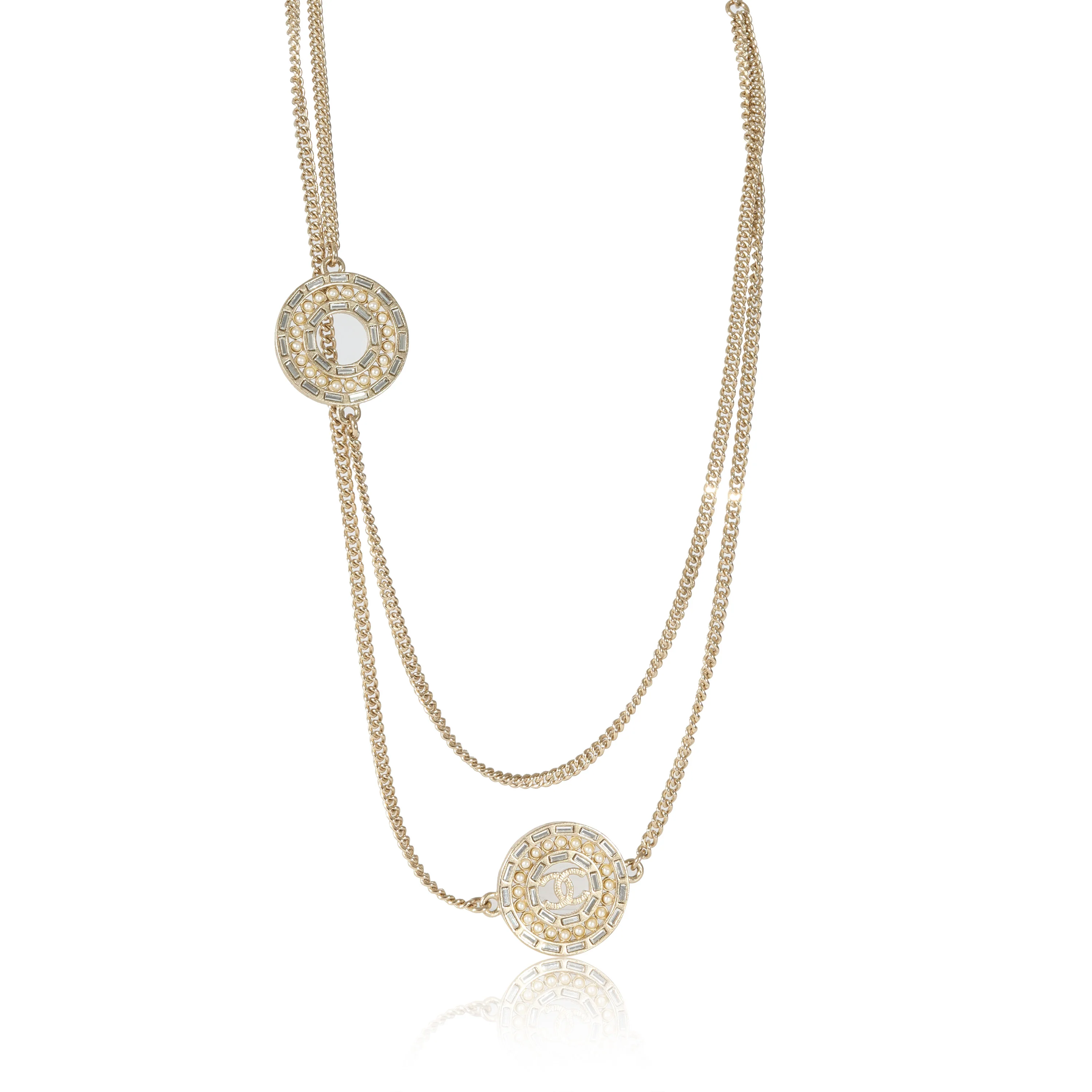 Chanel Spring/Summer 2016 Gold Plated CC Necklace