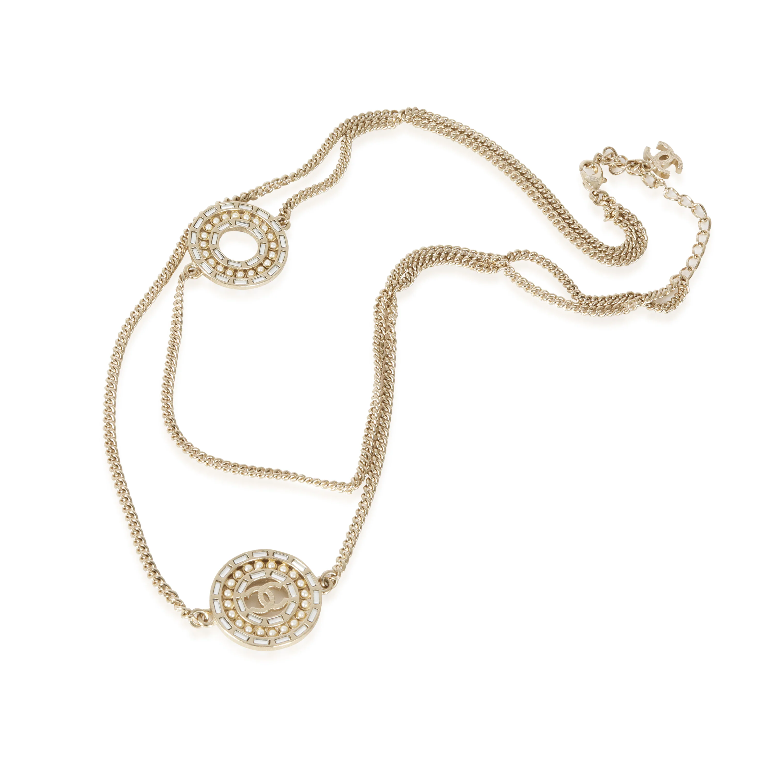 Chanel Spring/Summer 2016 Gold Plated CC Necklace - Image 2