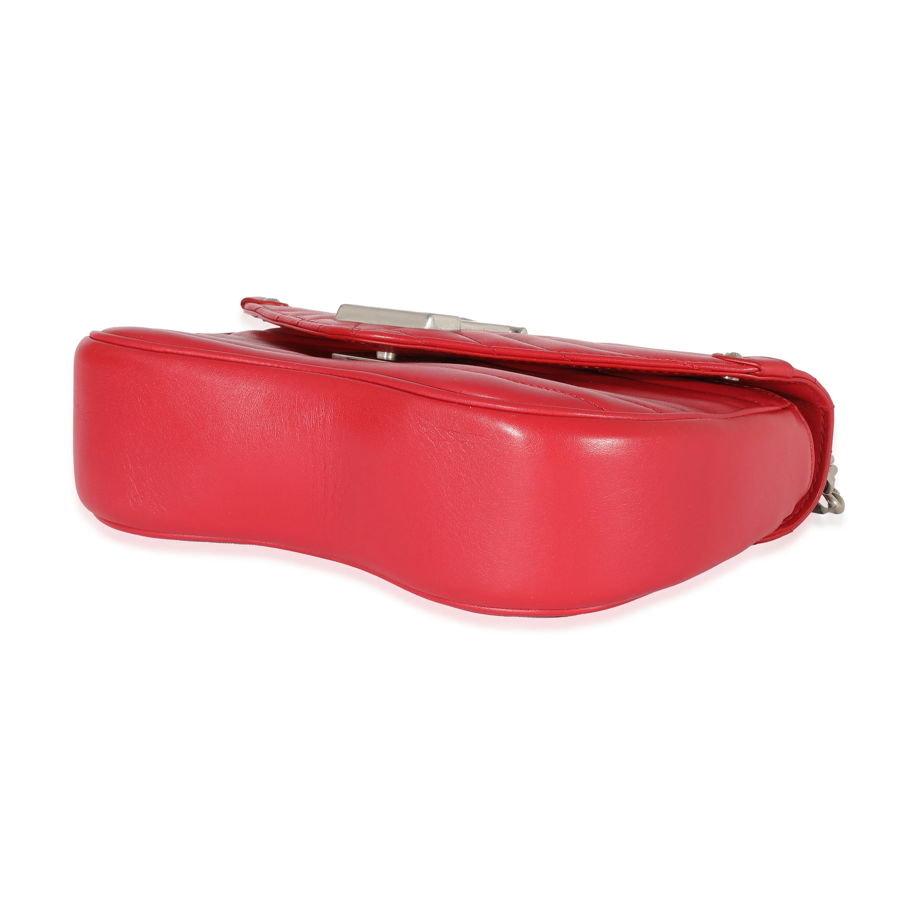 Louis Vuitton Red Leather New Wave Chain PM - Image 6