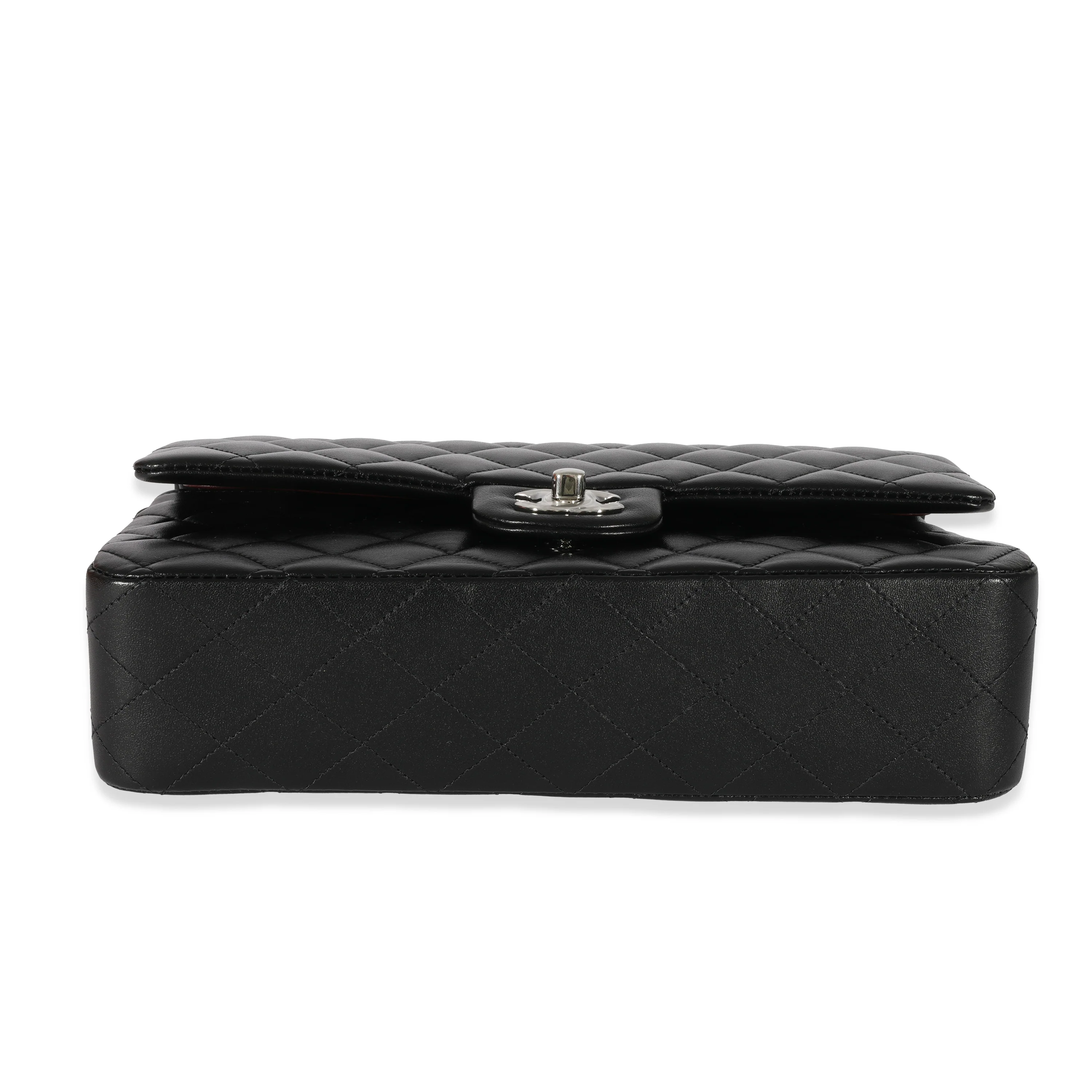 Chanel Black Lambskin Medium Classic Double Flap - Image 5