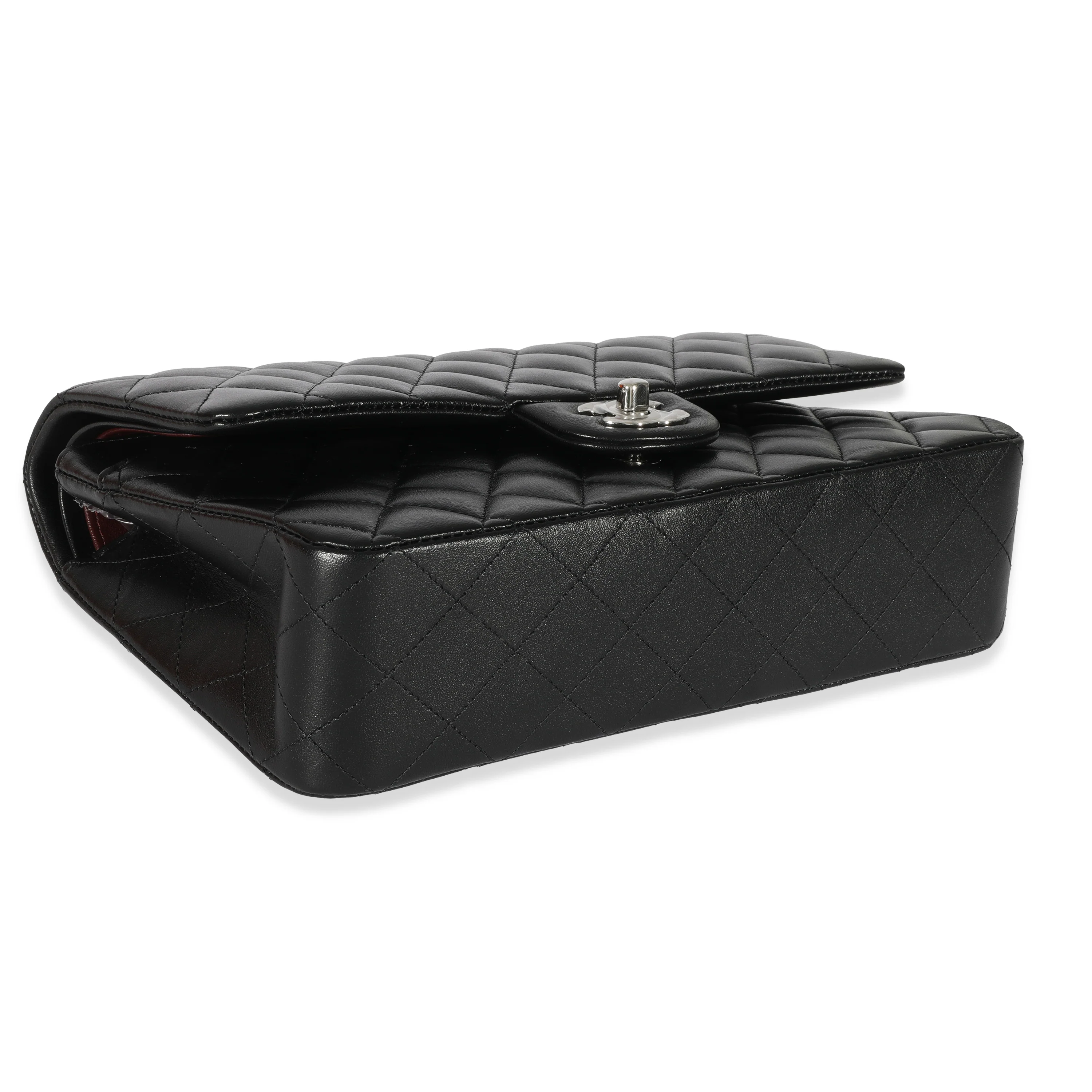 Chanel Black Lambskin Medium Classic Double Flap - Image 6