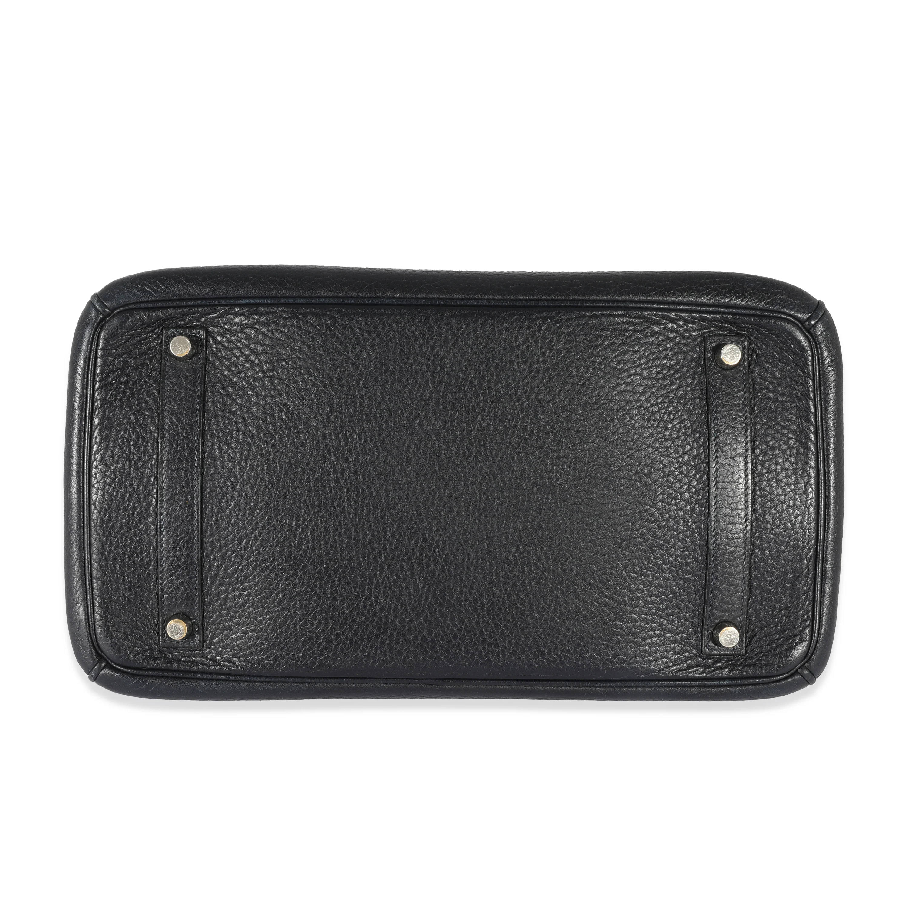 Hermes Bleu Indigo Clemence Birkin 35 PHW - Image 5