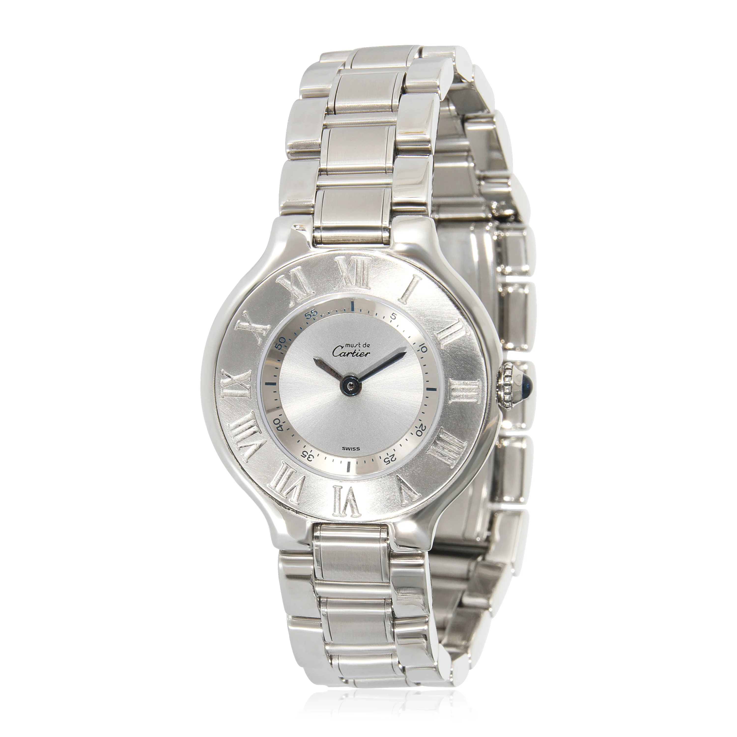 Cartier 21 Must de Cartier 1340 Womens Watch in  Stainless Steel