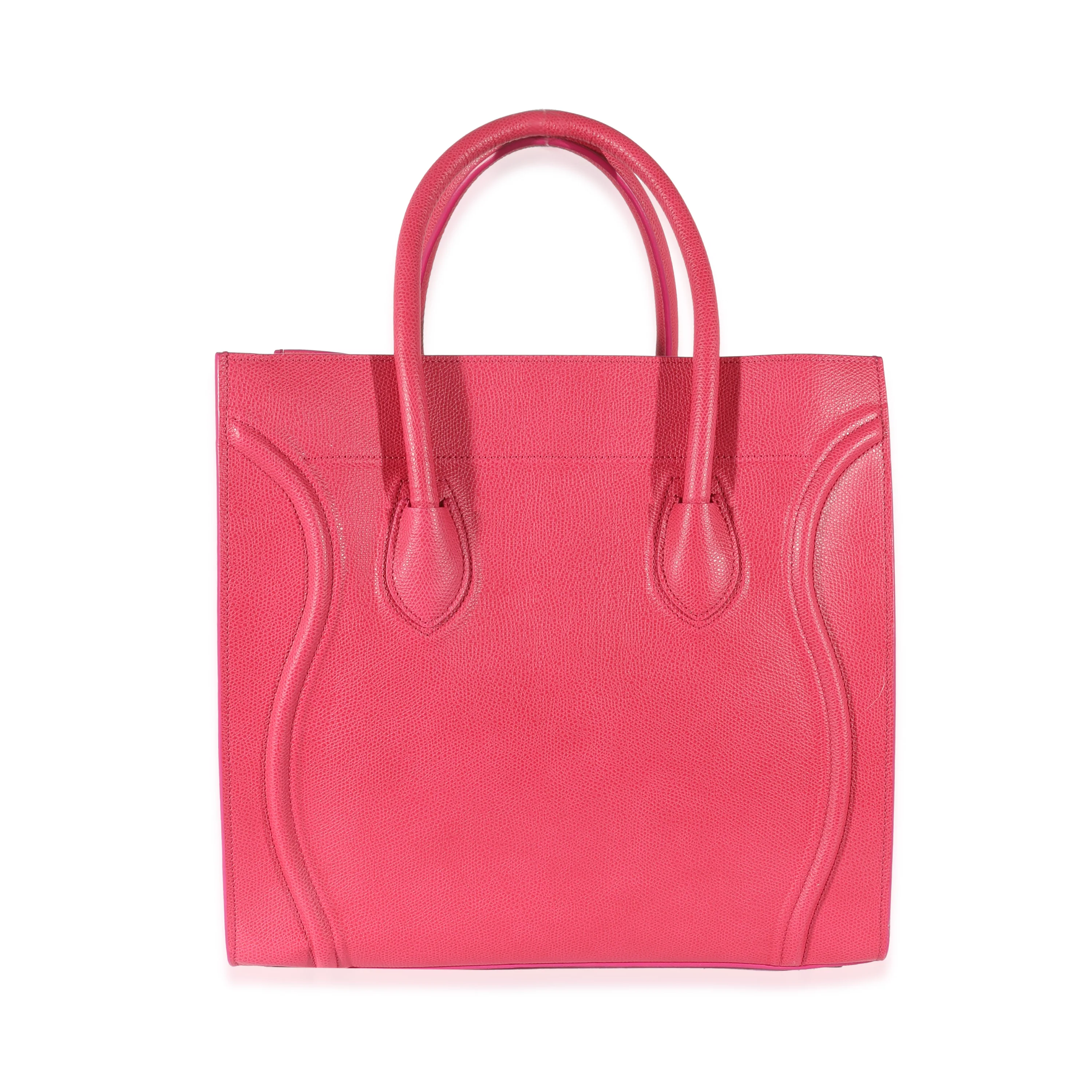 Celine Pink Leather Phantom Luggage Tote - Image 3
