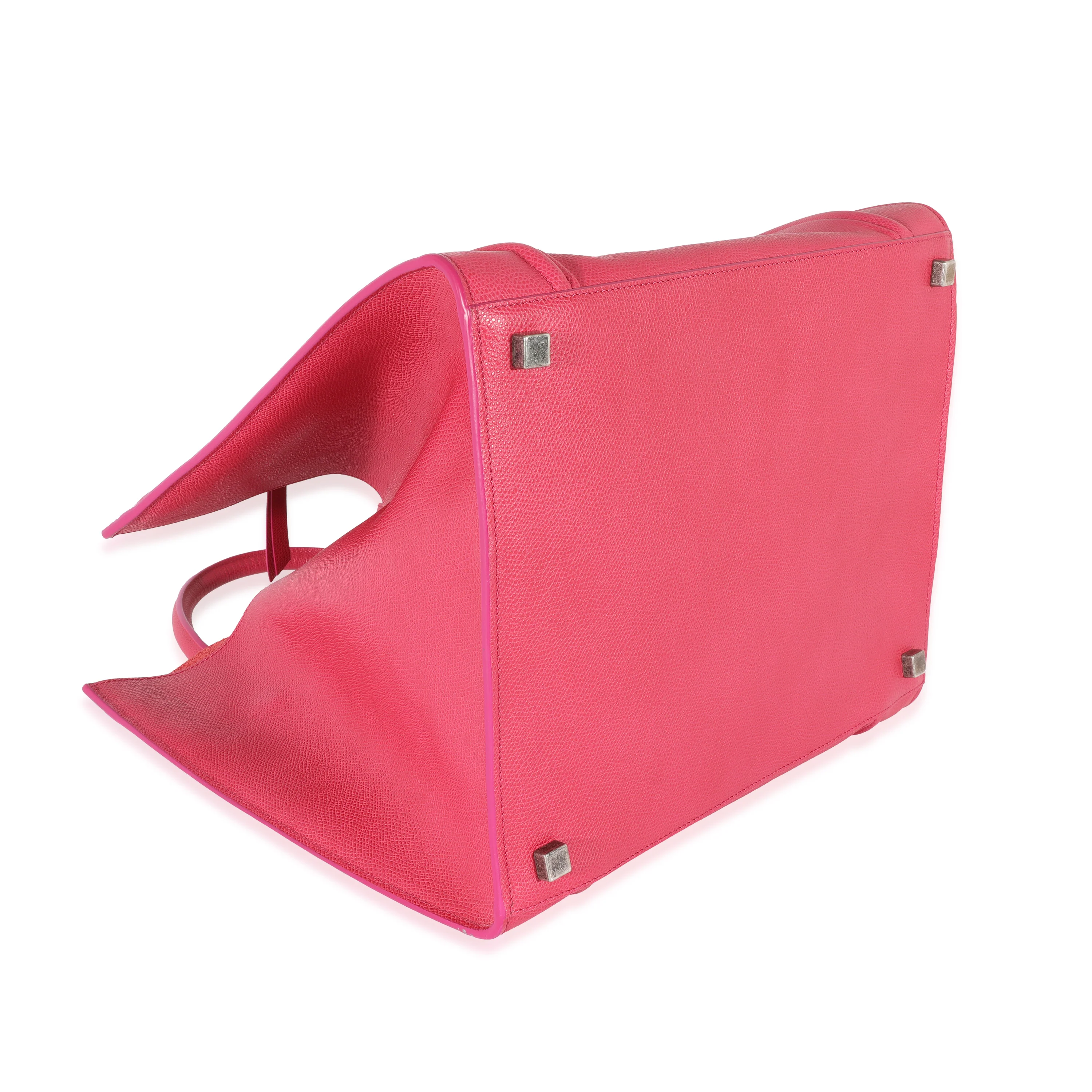 Celine Pink Leather Phantom Luggage Tote - Image 6