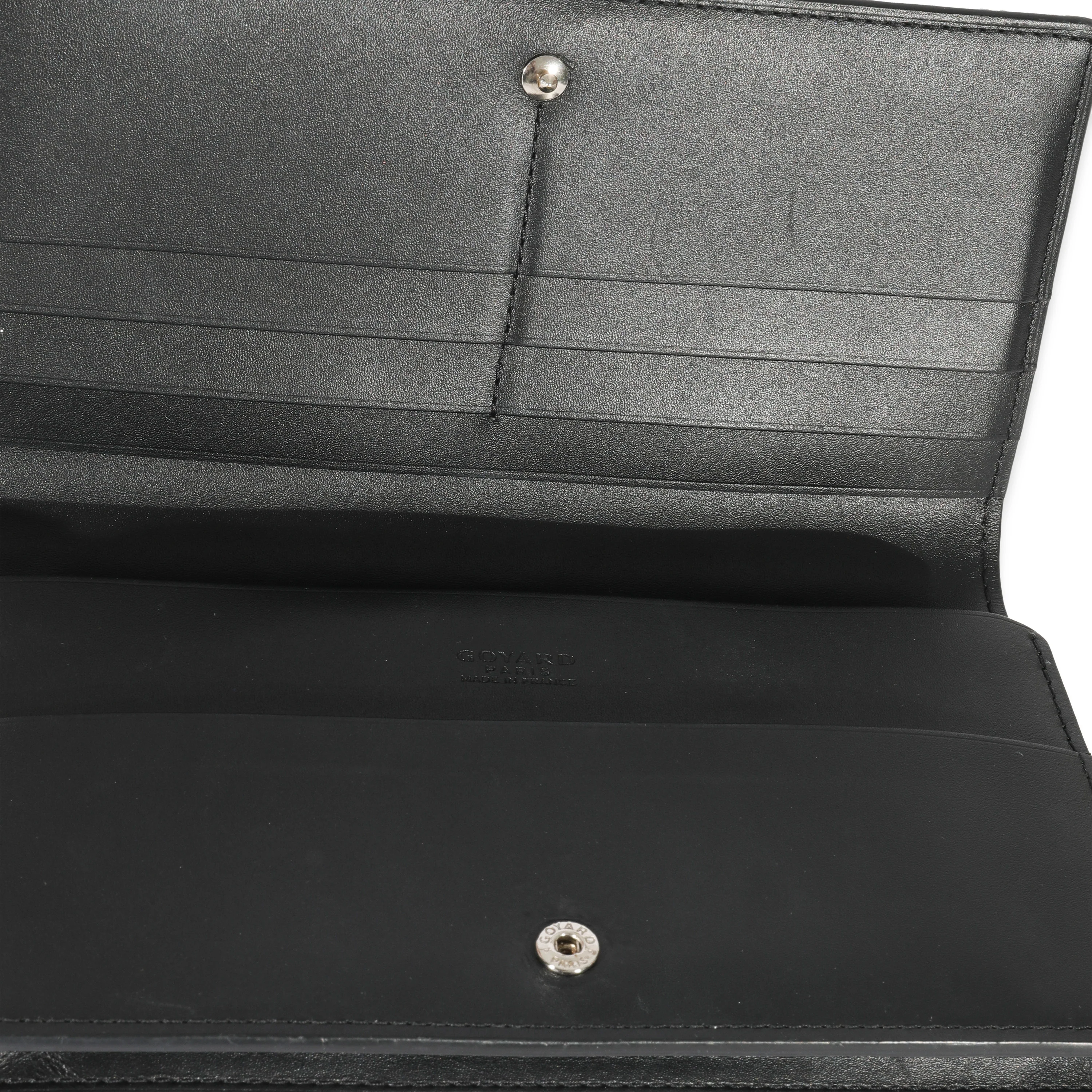 Goyard Black Goyardine Richelieu Wallet - Image 4