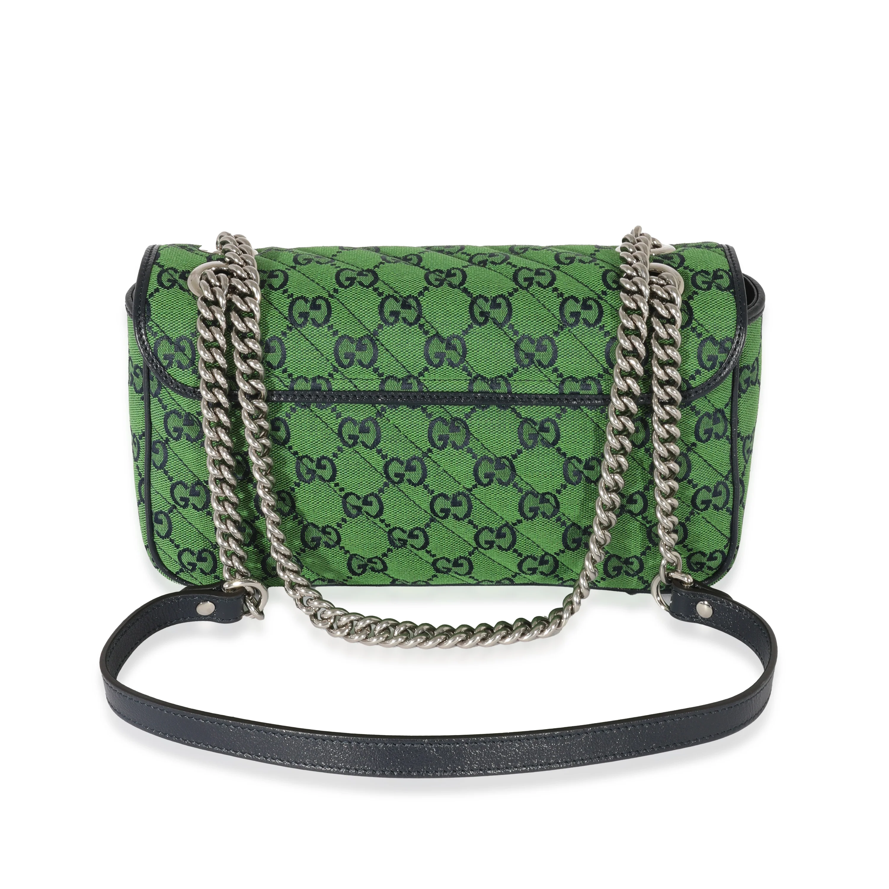 Gucci Small GG Canvas Diagonal Marmont Bag - Image 3