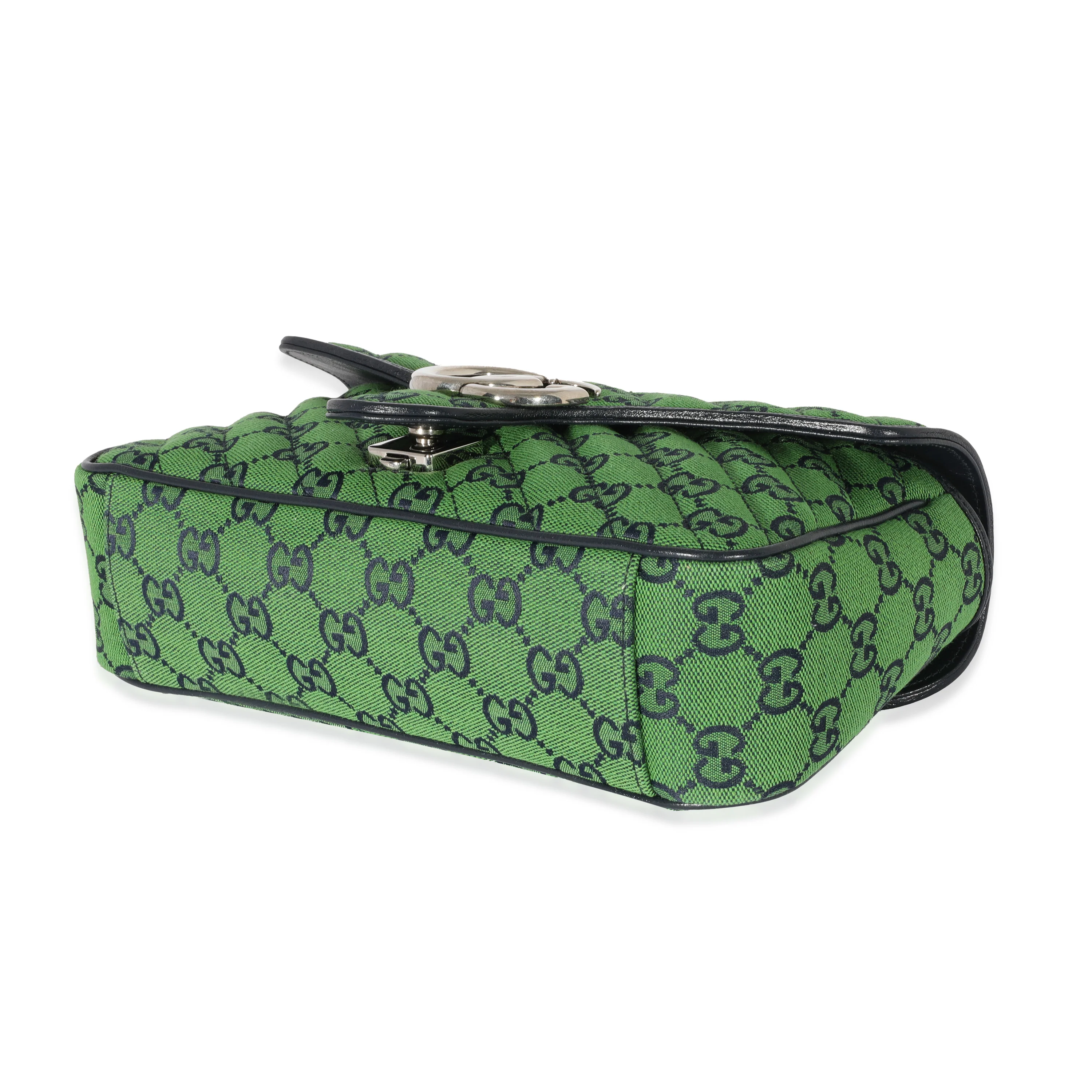 Gucci Small GG Canvas Diagonal Marmont Bag - Image 7