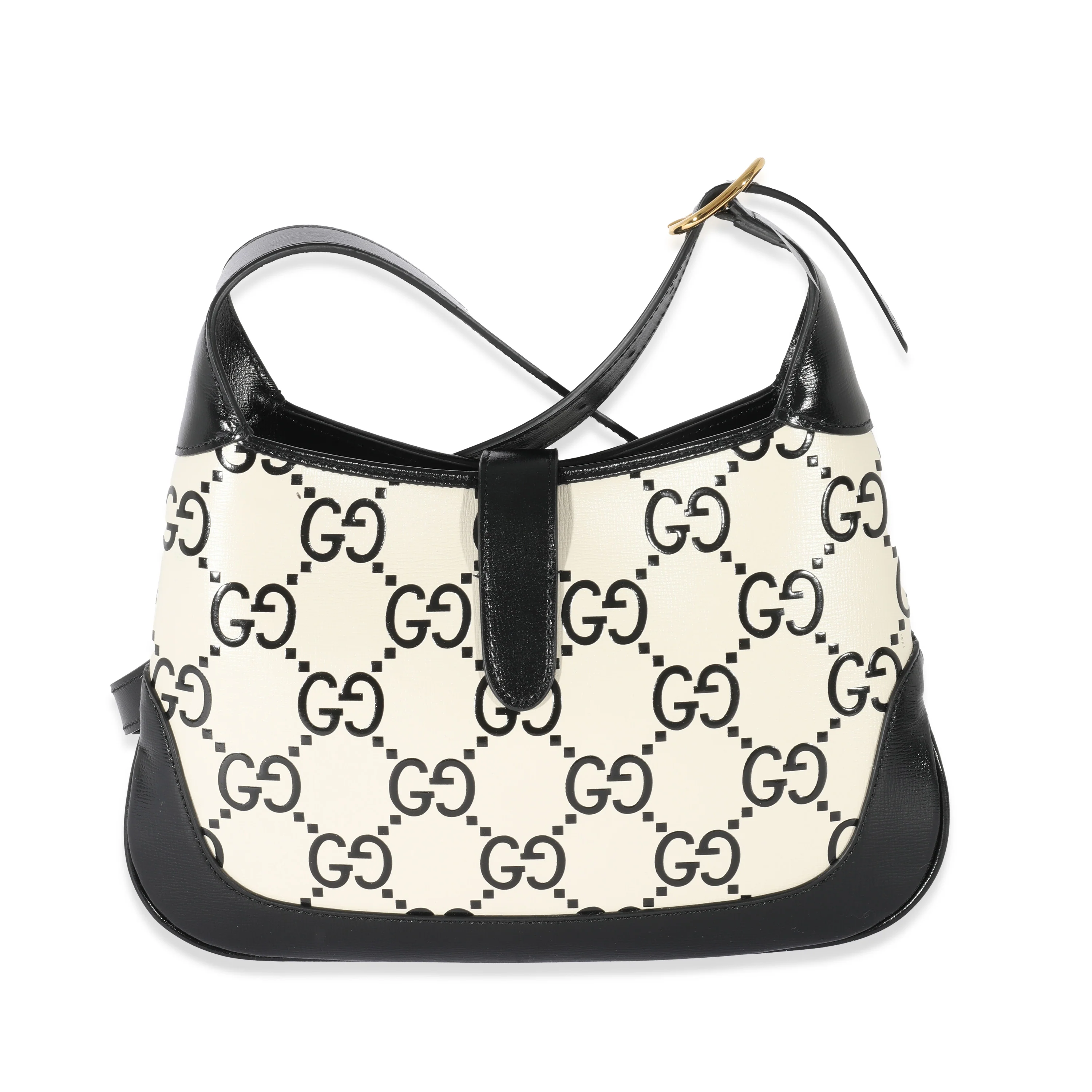 Gucci Black White GG Small Jackie 1961 Bag - Image 3
